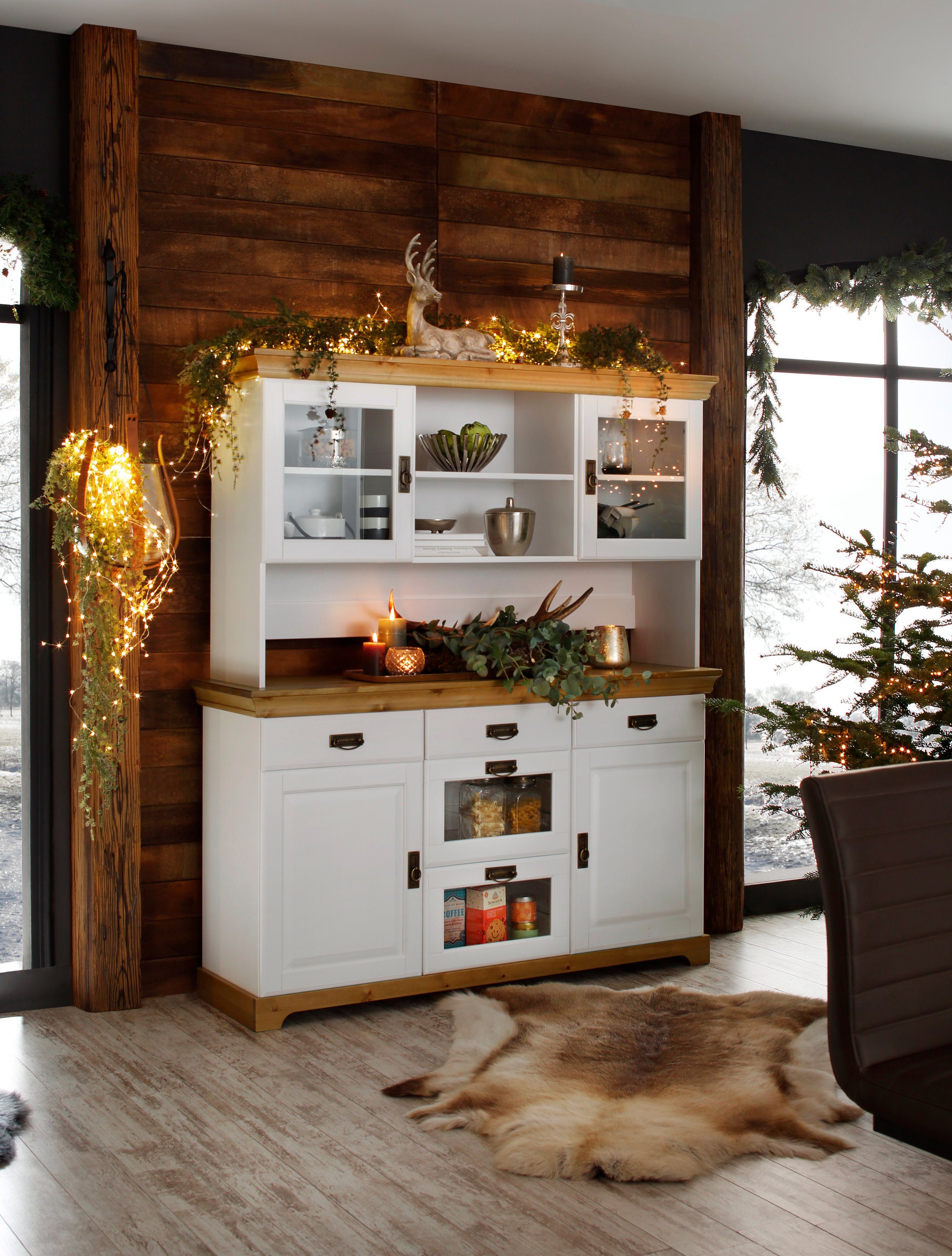 Home affaire Buffet Rügen FSC® zertifiziertes Massivholz, im Landhausstil