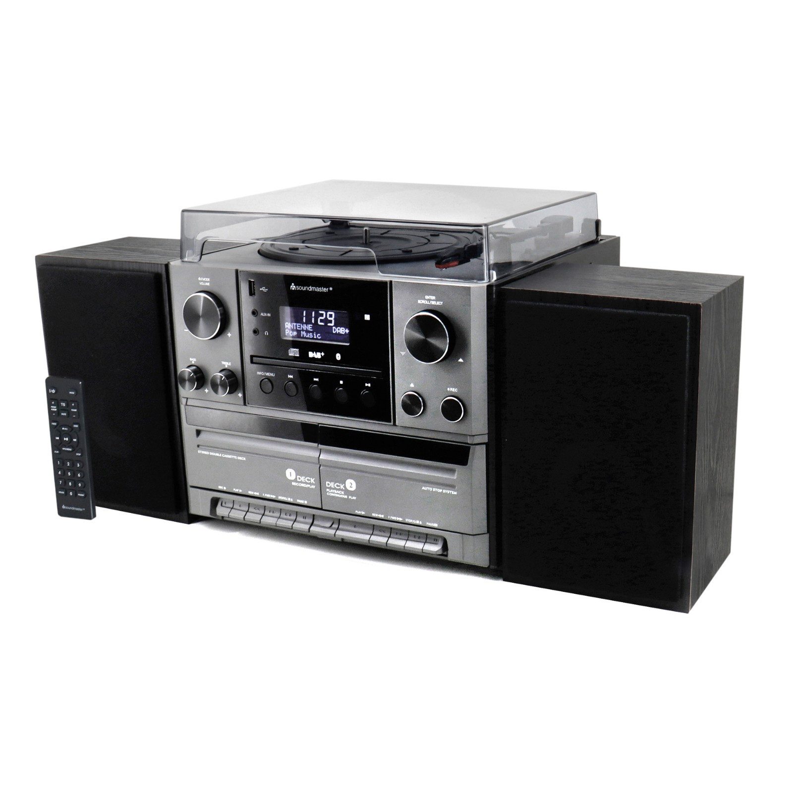 MCD5600 Plattenspieler Stereoanlage DAB+ Kassette CD USB Bluetooth Multifunktionsspieler