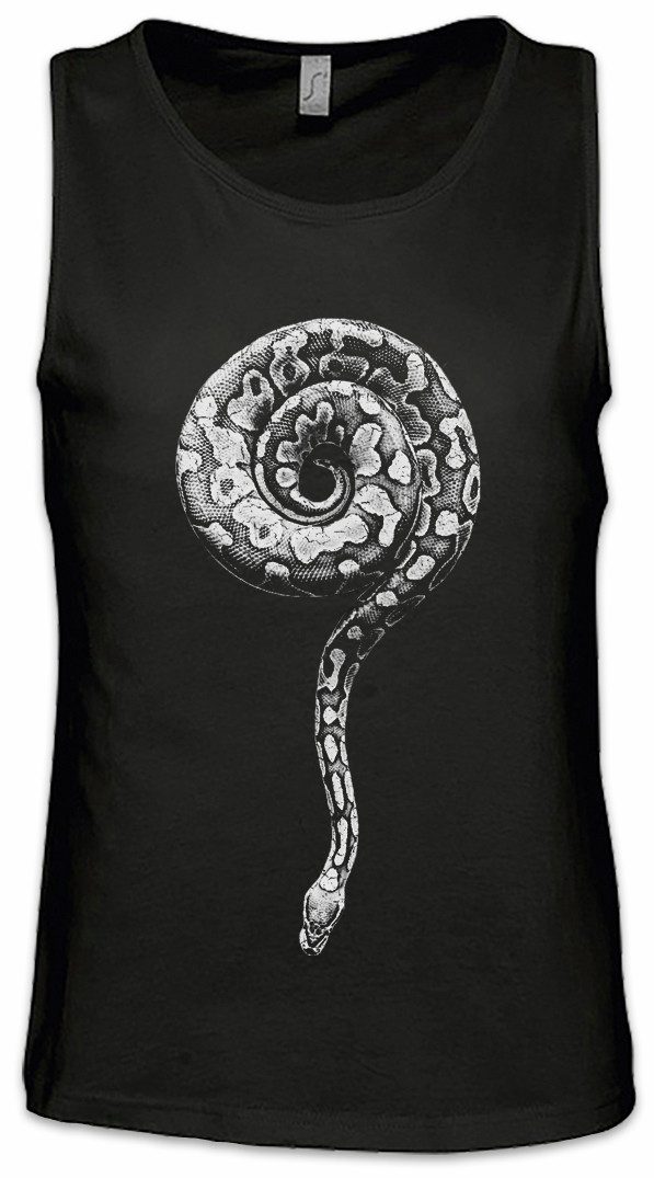 Urban Backwoods Tanktop Snake Questionmark Ärmelloses T-Shirt Schlange Serpent Klapperschlange Fragezeichen Question Mark Rattlesnake