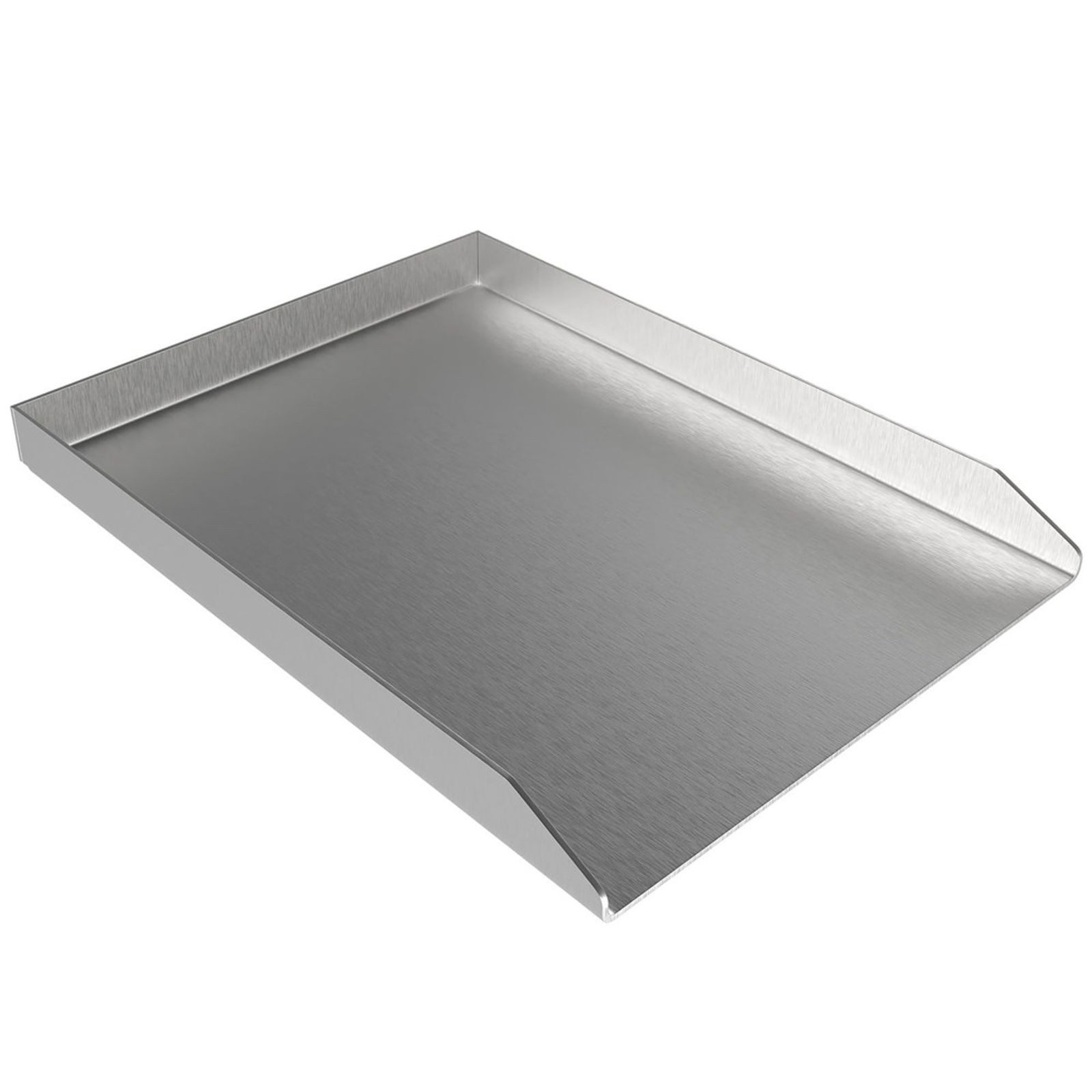 BURI Grillplatte LANDMANN Plancha Edelstahlplatte 200×300×2 mm