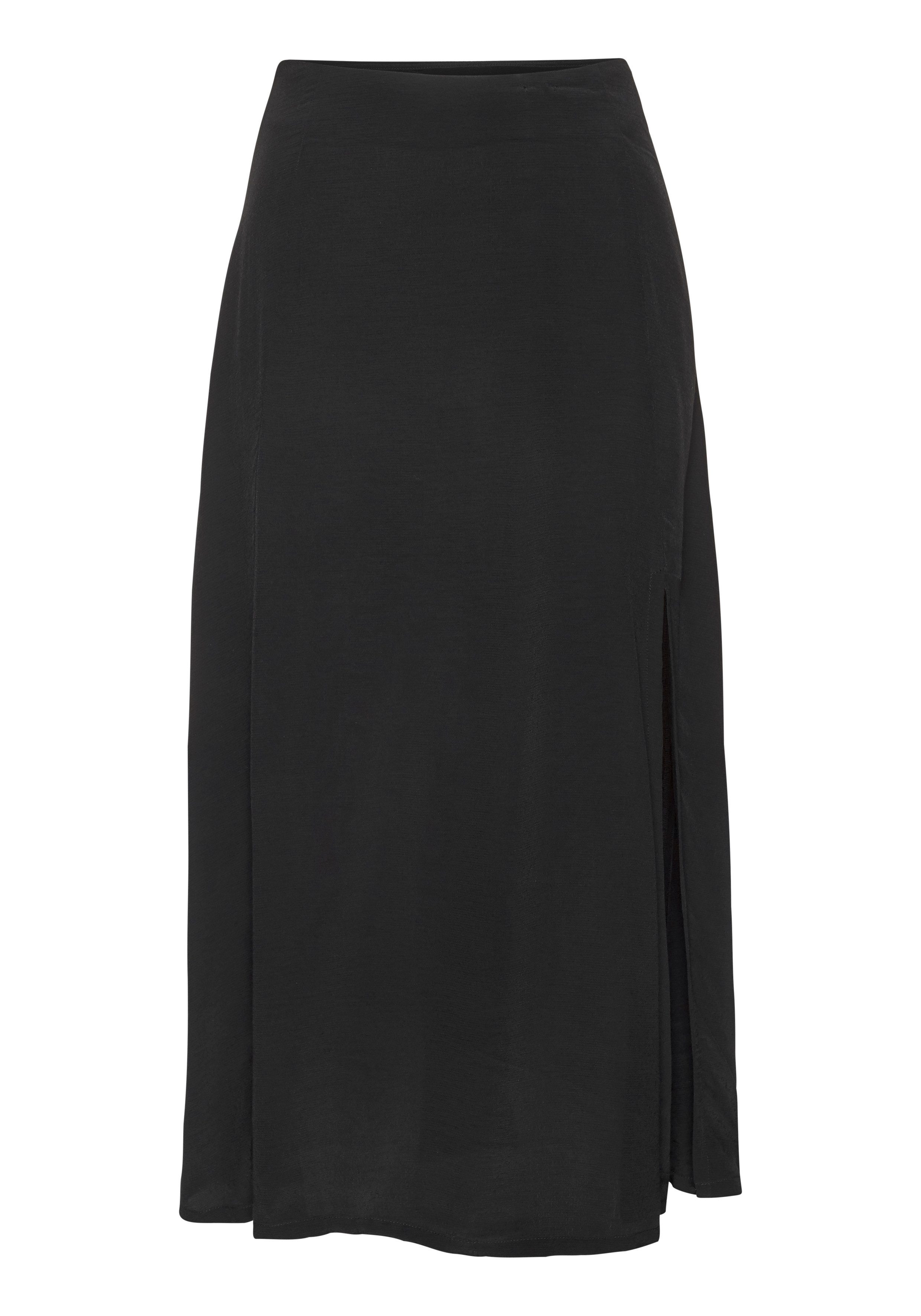 LASCANA Midirock mit hohem Beinschlitz aus Webware. € 49,99