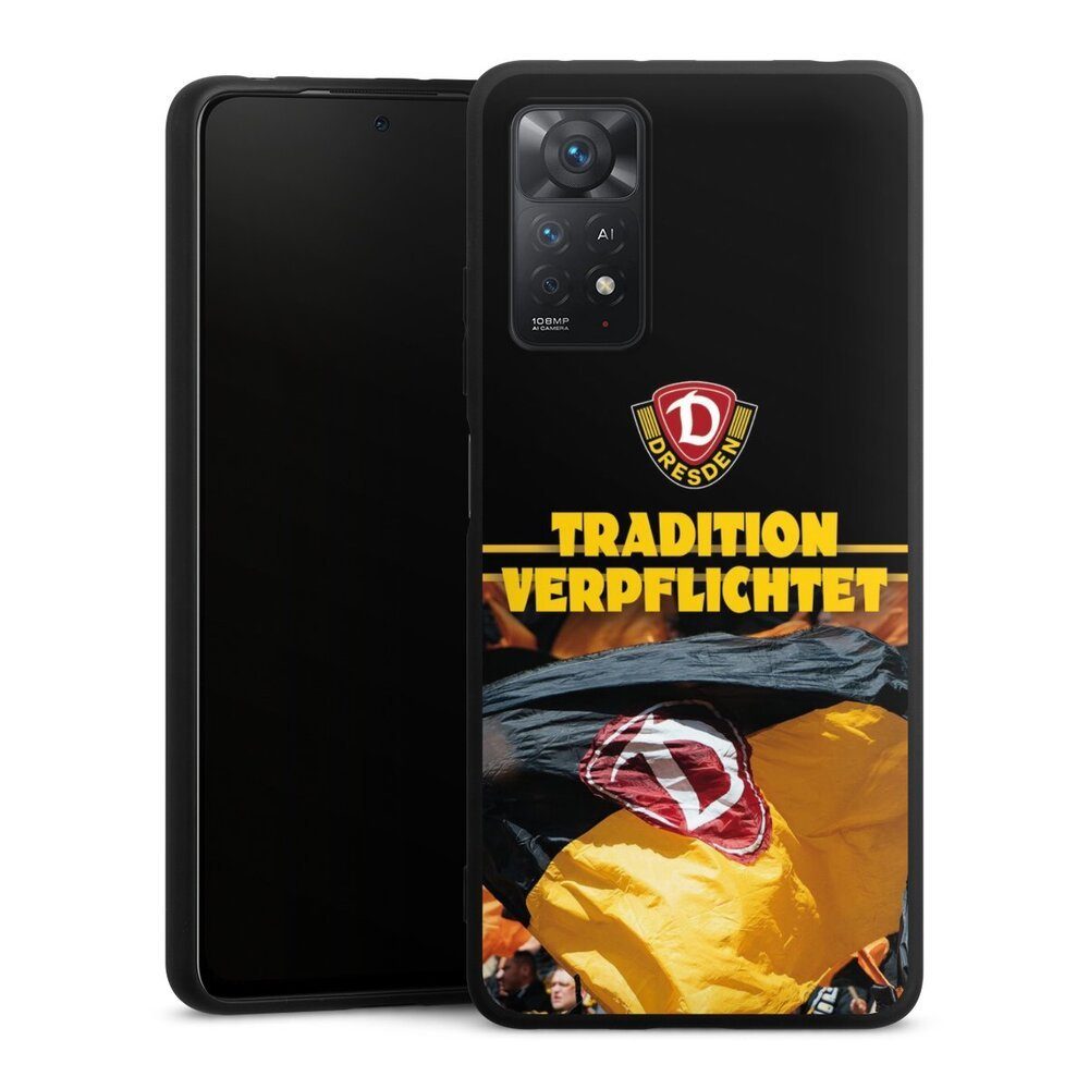 DeinDesign Handyhülle SG Dynamo Dresden Fanartikel SGD Tradition Verpflichtet Dynamo Dresden, Xiaomi Redmi Note 11 Pro 4G Silikon Hülle Premium Case