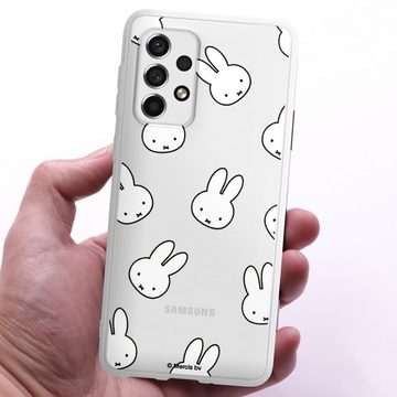 DeinDesign Handyhülle Miffy Muster transparent Miffy Pattern Transparent, Samsung Galaxy A33 5G Silikon Hülle Bumper Case Handy Schutzhülle