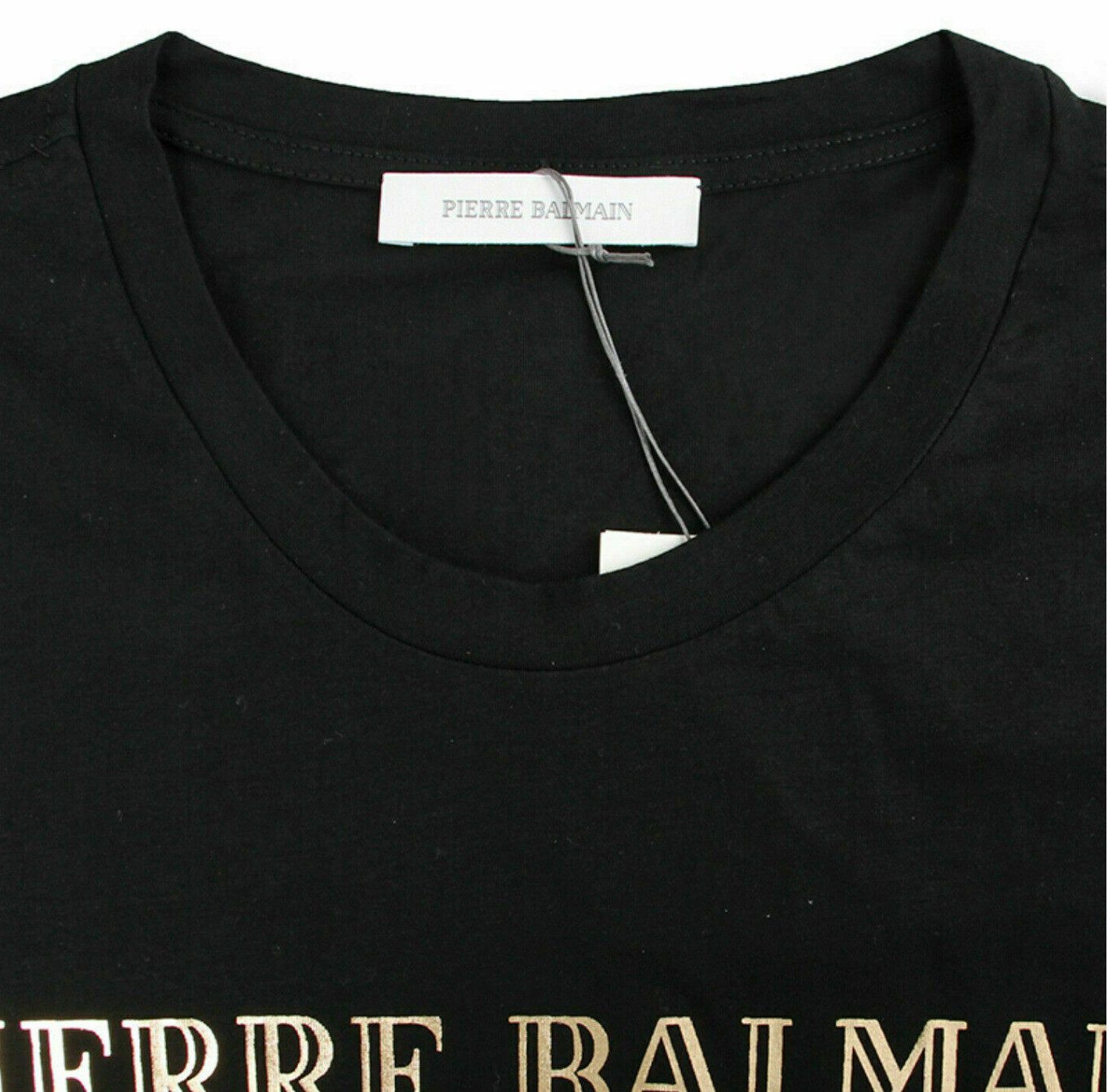 Balmain Paris T-Shirt Pierre Balmain Logo Baumwolle Top