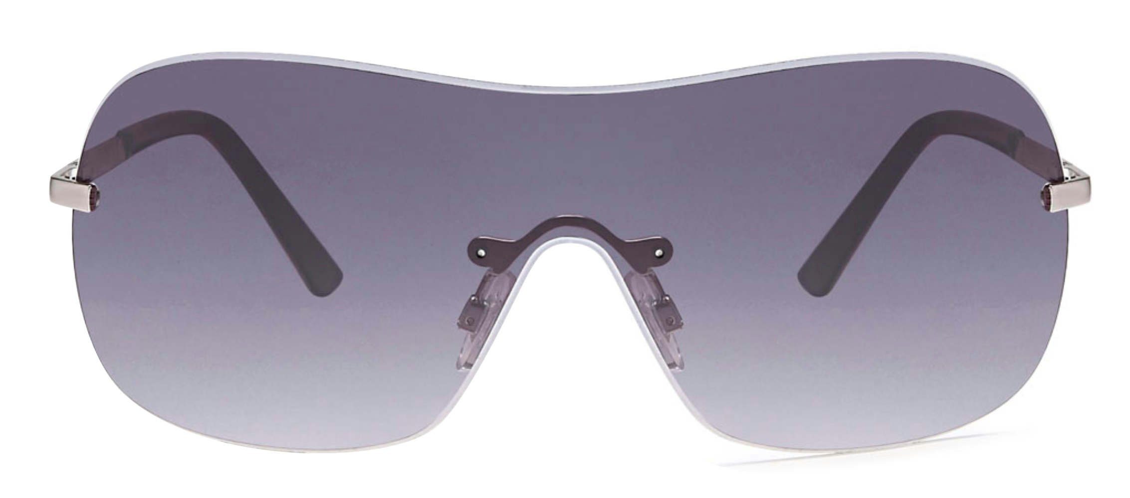 BEZLIT Eyewear Monoscheibensonnenbrille Damen Sonnen Brille Monoscheiben (1-St) mit schwarzen Linsen Schwarz/Violett