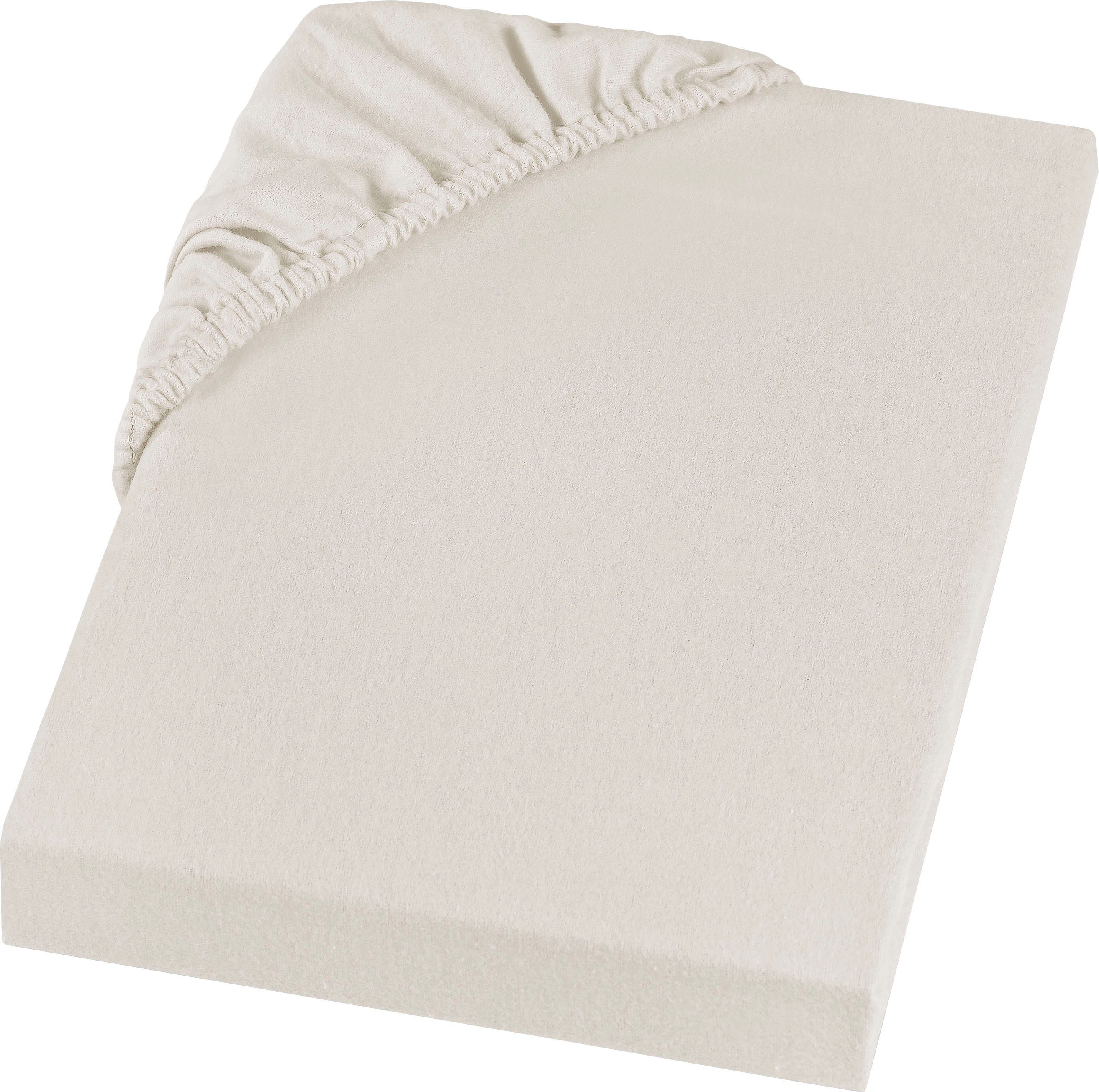 SETEX Spannbettlaken Feinbiber in Gr. 70x140, 90x200, 140x200 oder 180x200 cm, Feinbiber, Gummizug: rundum, (1 Stück), für Matratzen bis 23 cm Höhe, Winter, Bettlaken