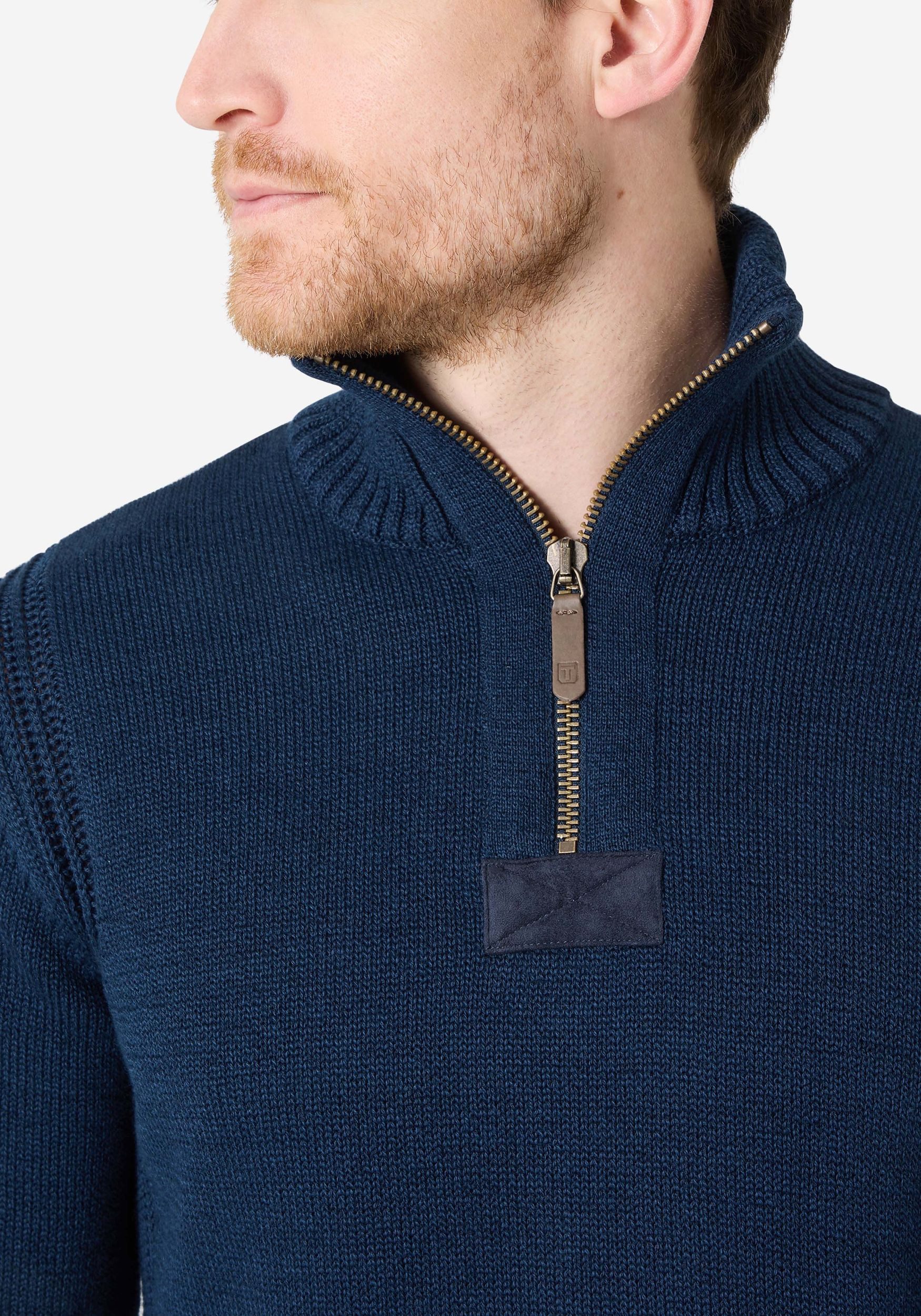 TIMEZONE Strickpullover Stilvoller Pullover mit Reißverschluss-Design (1-tl günstig online kaufen