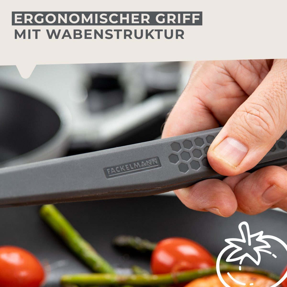 FACKELMANN Servierlöffel Servierlöffel, Küchenhelfer, Kochlöffel, Silikonlöffel, Pfannenlöffel