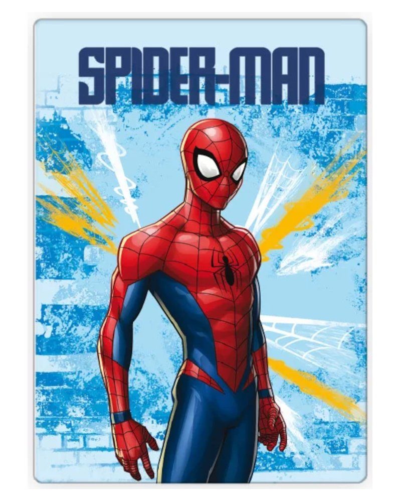 Kuscheldecke x Spider-Man Superhelden Kinderdecke Warm 100 MARVEL 140cm, Fleecedecke