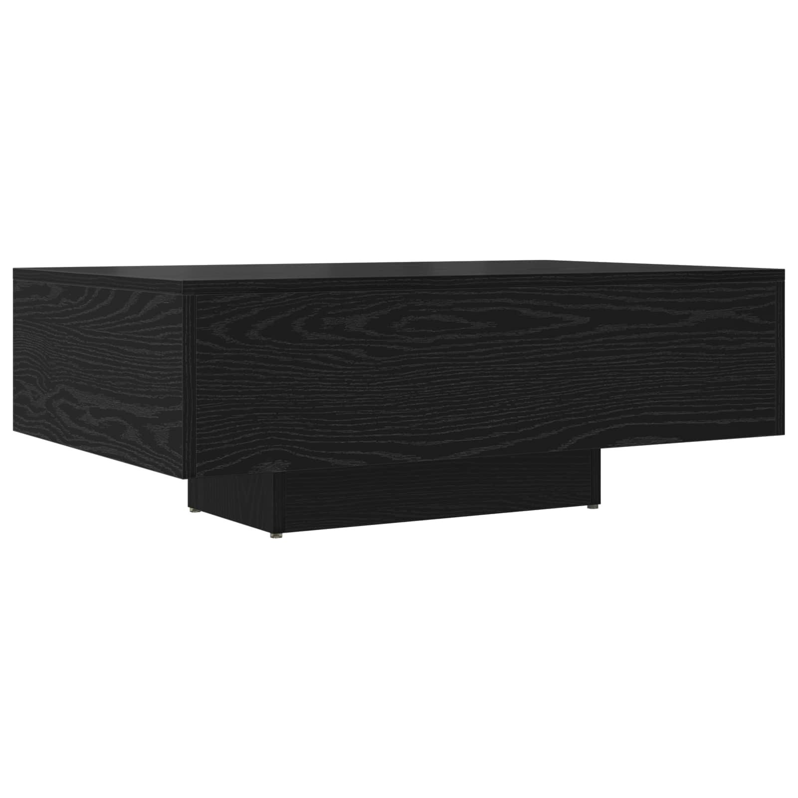 furnicato Couchtisch Moderner 85x55x31 cm in Schwarz Massivholz-Optik (1-St)