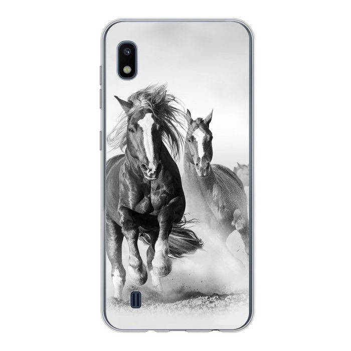 MuchoWow Handyhülle Pferde - Tiere - Illustration Handyhülle Samsung Galaxy A10 Smartphone-Bumper Print Handy