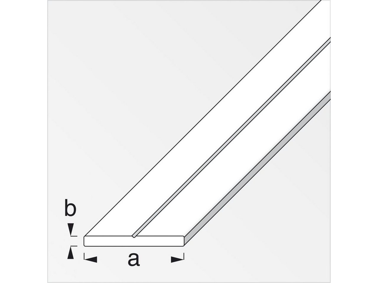 Thumbnail - alfer Profil alfer Flachprofil Aluminium roh blank