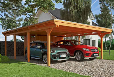 Skanholz Doppelcarport Emsland, BxT: 613x846 cm, 223 cm Einfahrtshöhe