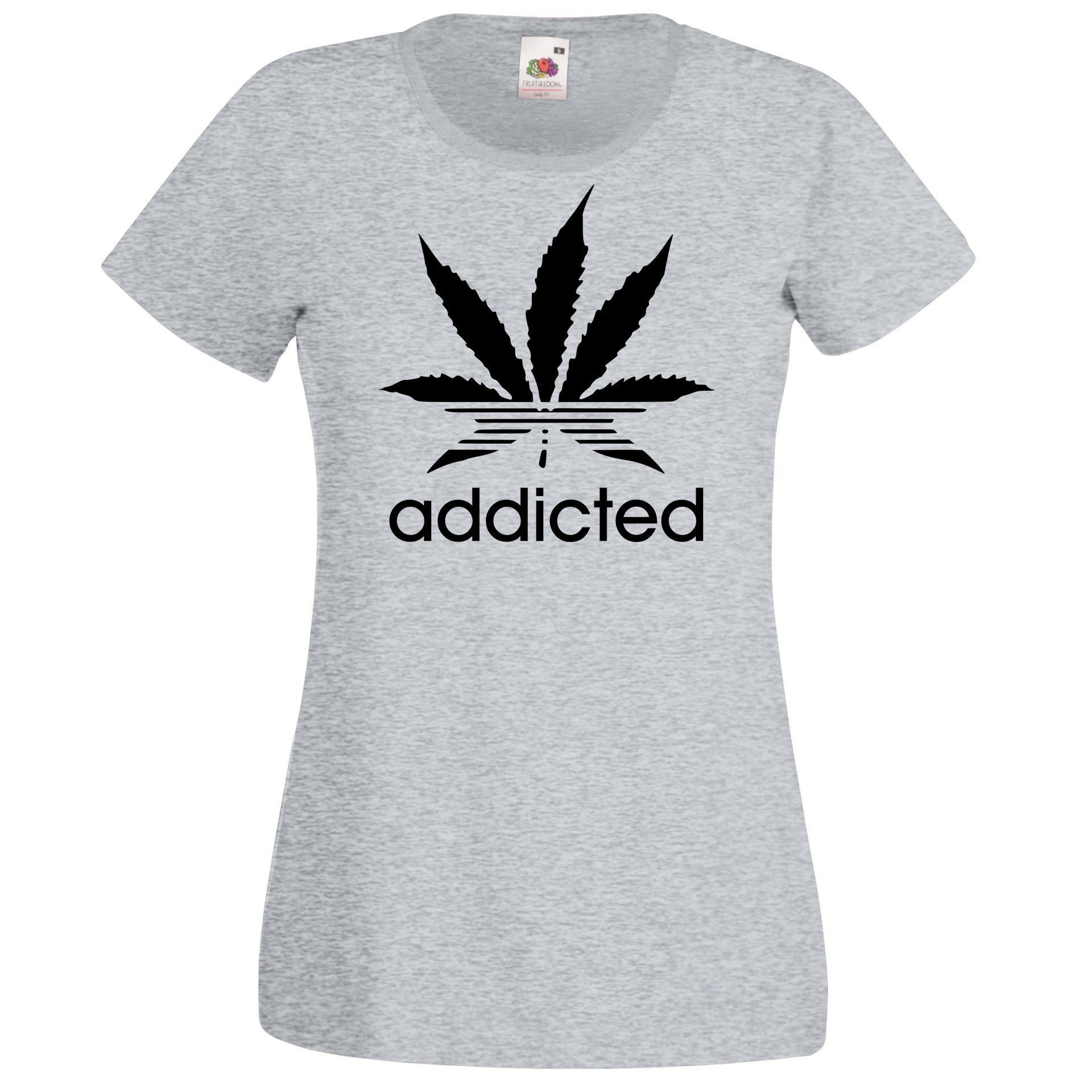 Print-Shirt Addicted Damen T-Shirt