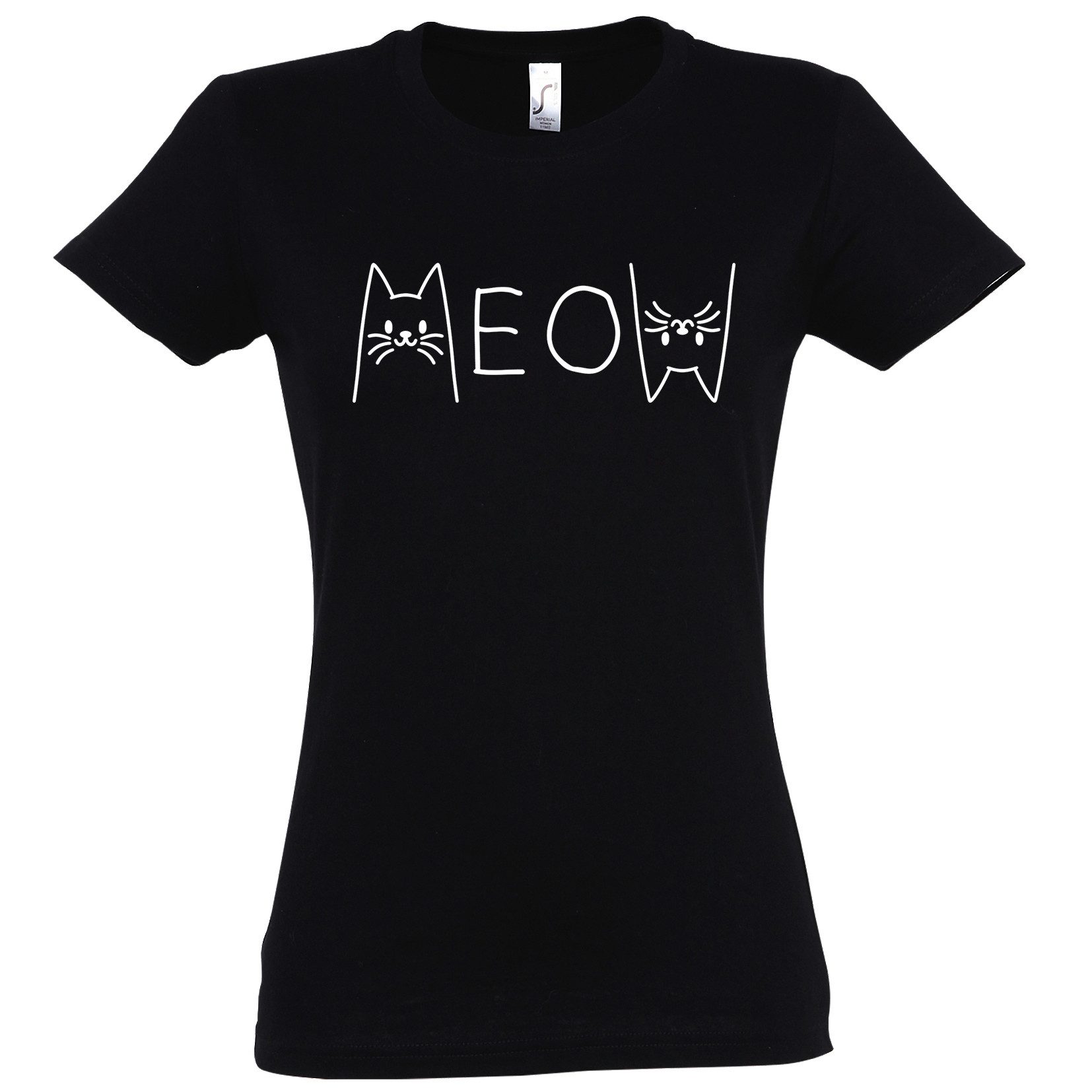 Youth Designz Print-Shirt MEOW Damen T-Shirt günstig online kaufen
