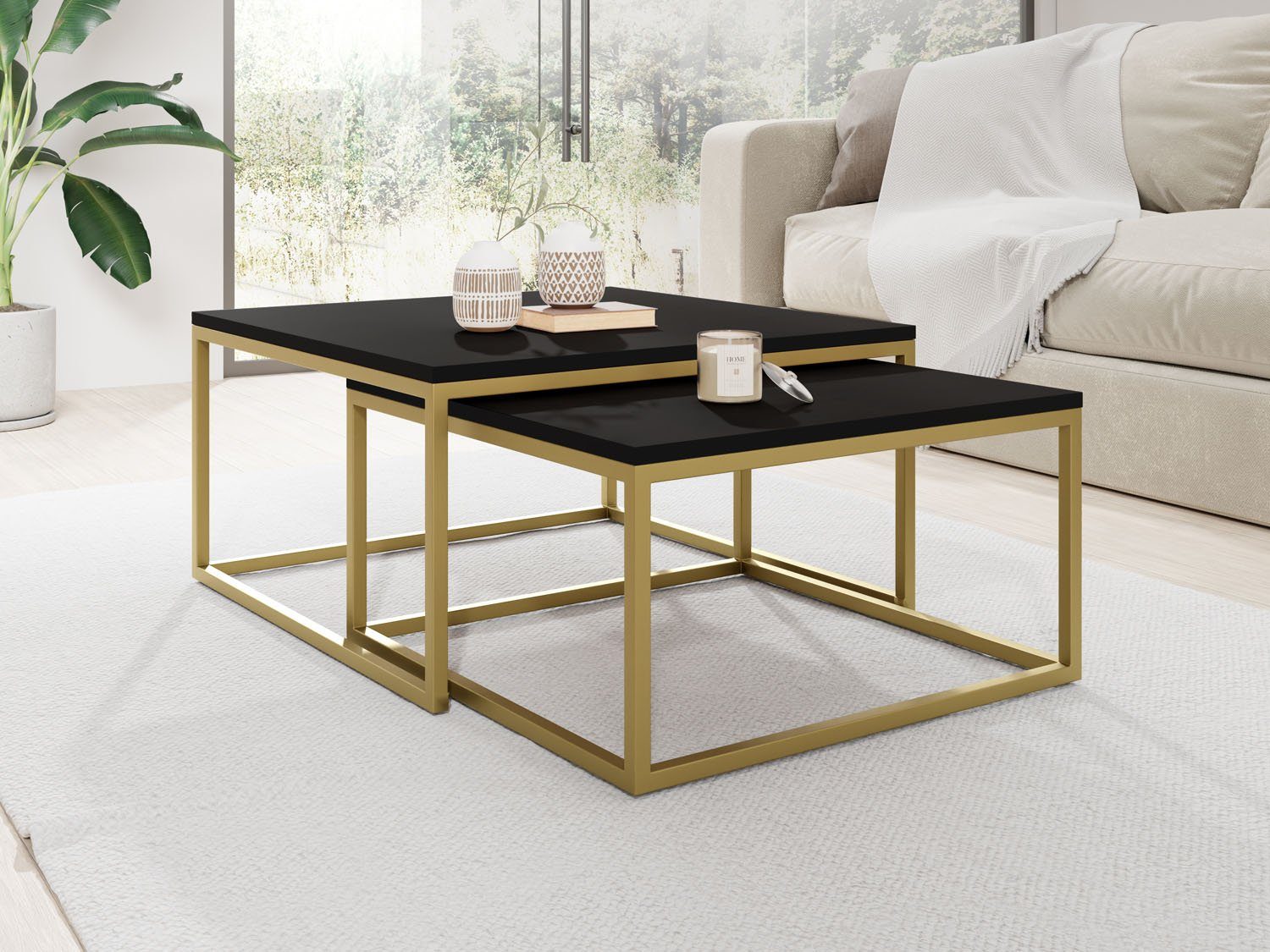 WFL GROUP Couchtisch Vella Gold günstig online kaufen