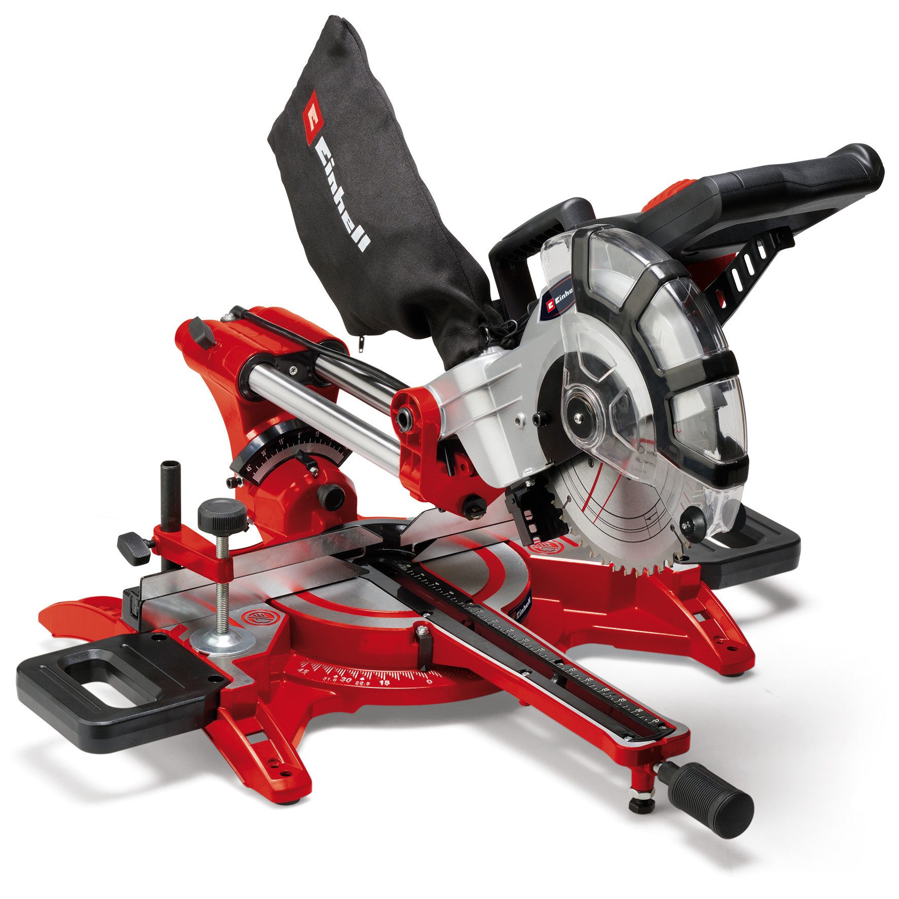 Einhell Zug-, Kapp- und Gehrungssäge TC-SM 2131/1 Dual, 1500 W, 4900 U/min, Präzisions-Sägeblatt