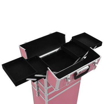 vidaXL Kosmetik-Koffer Kosmetikkoffer Aluminium Rosa