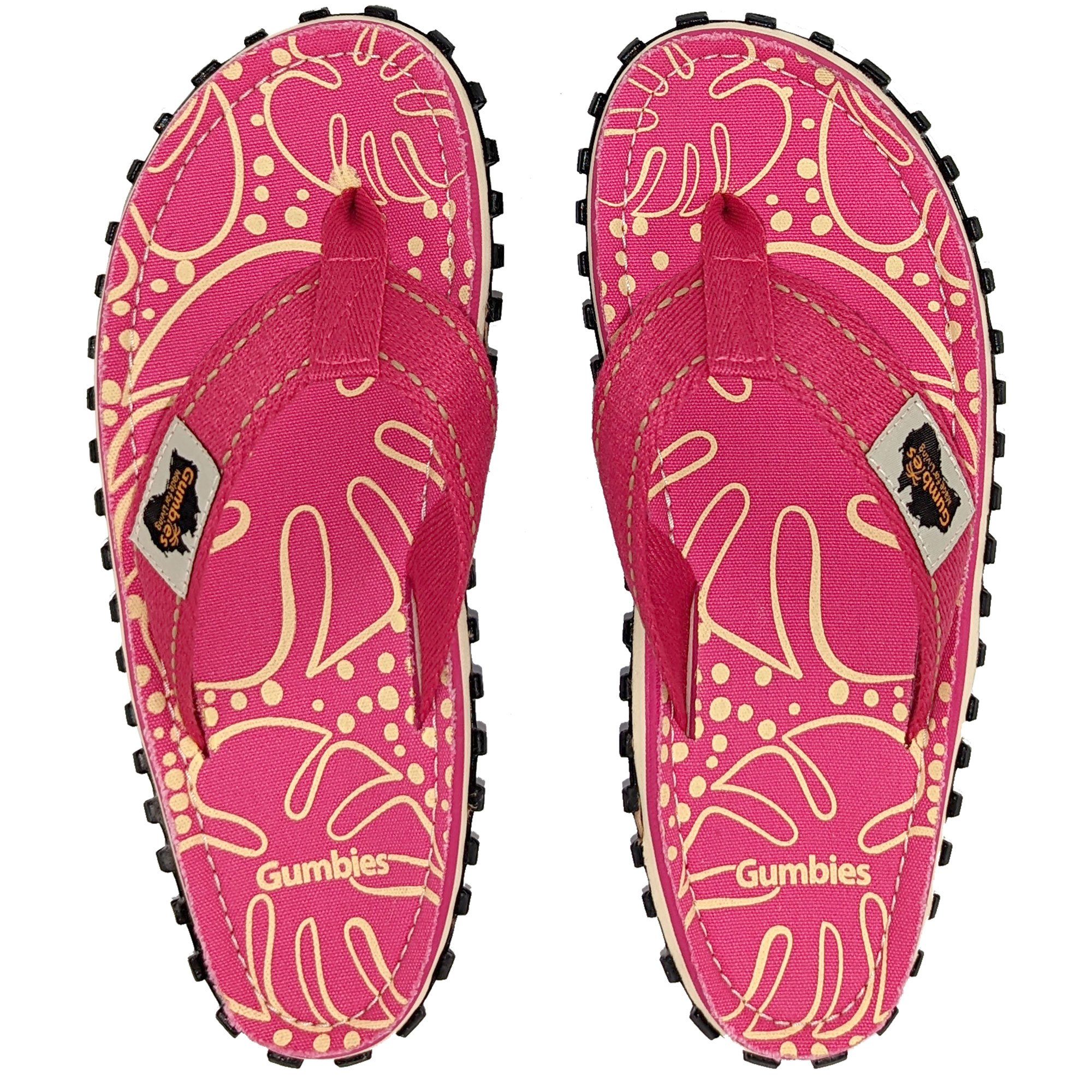 Gumbies Original in Tropical Pink T-Strap-Zehentrenner günstig online kaufen