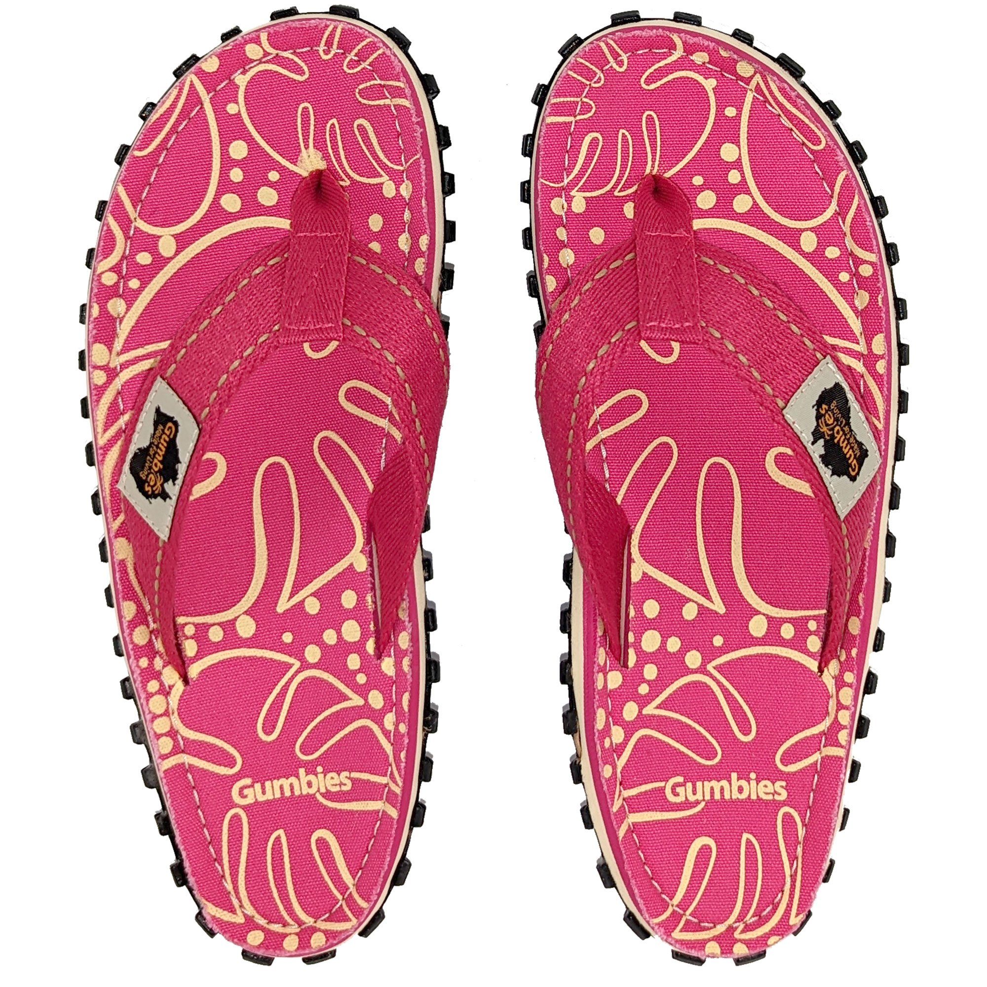 Gumbies Original in Tropical Pink T-Strap-Zehentrenner aus recycelten Materialien »in farbenfrohen Designs«