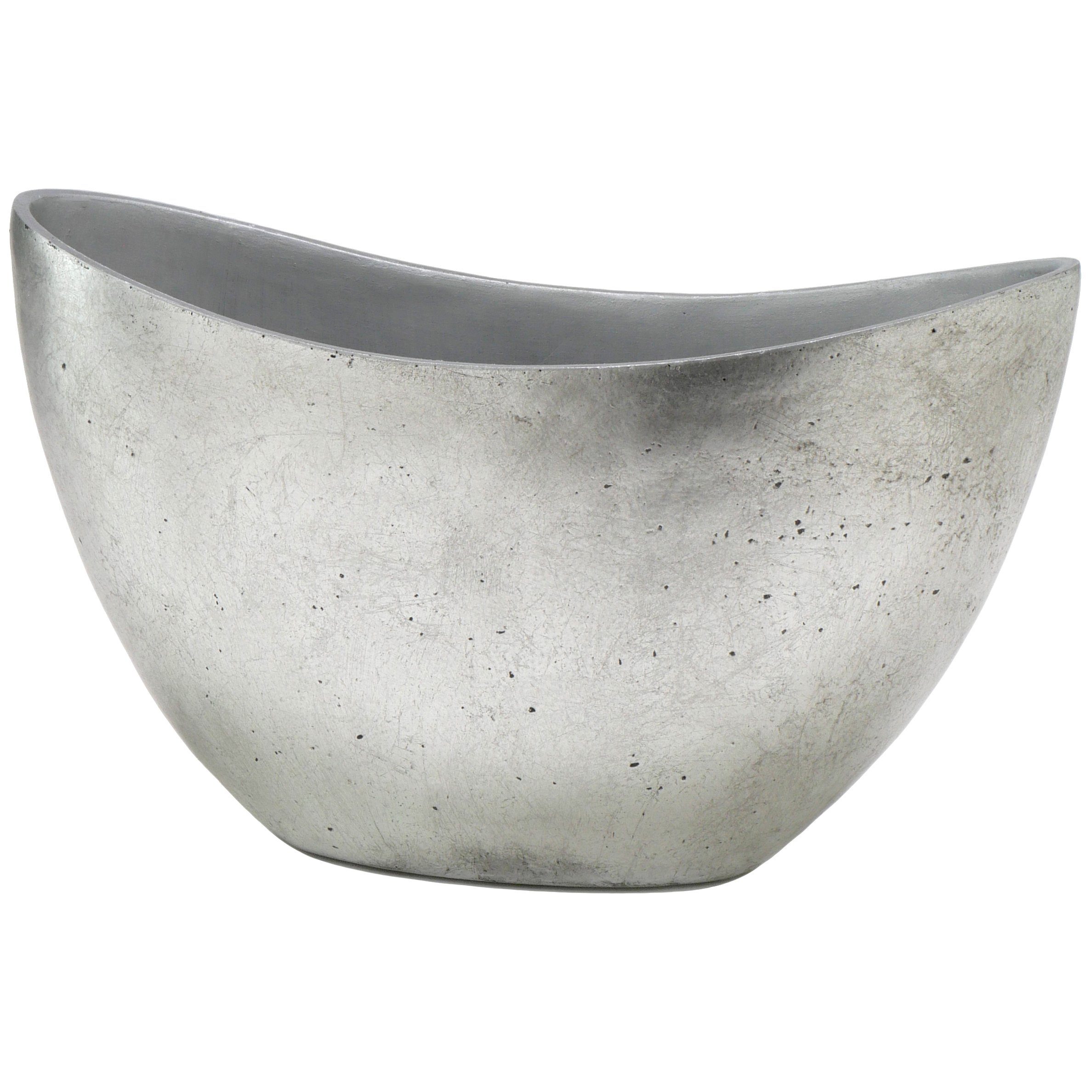 Flingora Jardiniere Odeta, Fiberglas 37 x cm - 18 - Indoor 21 Silber - x