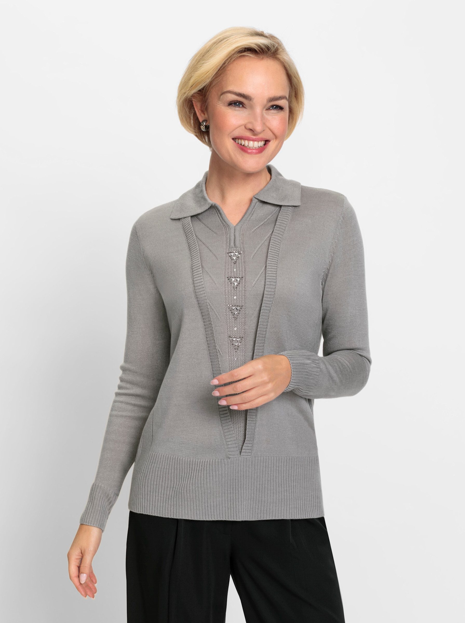 Strickpullover Langarm-Pullover