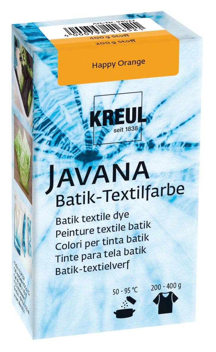 Kreul Bastelfarbe Stofffärbemittel Javana Batik-Textilfarbe, 70 g