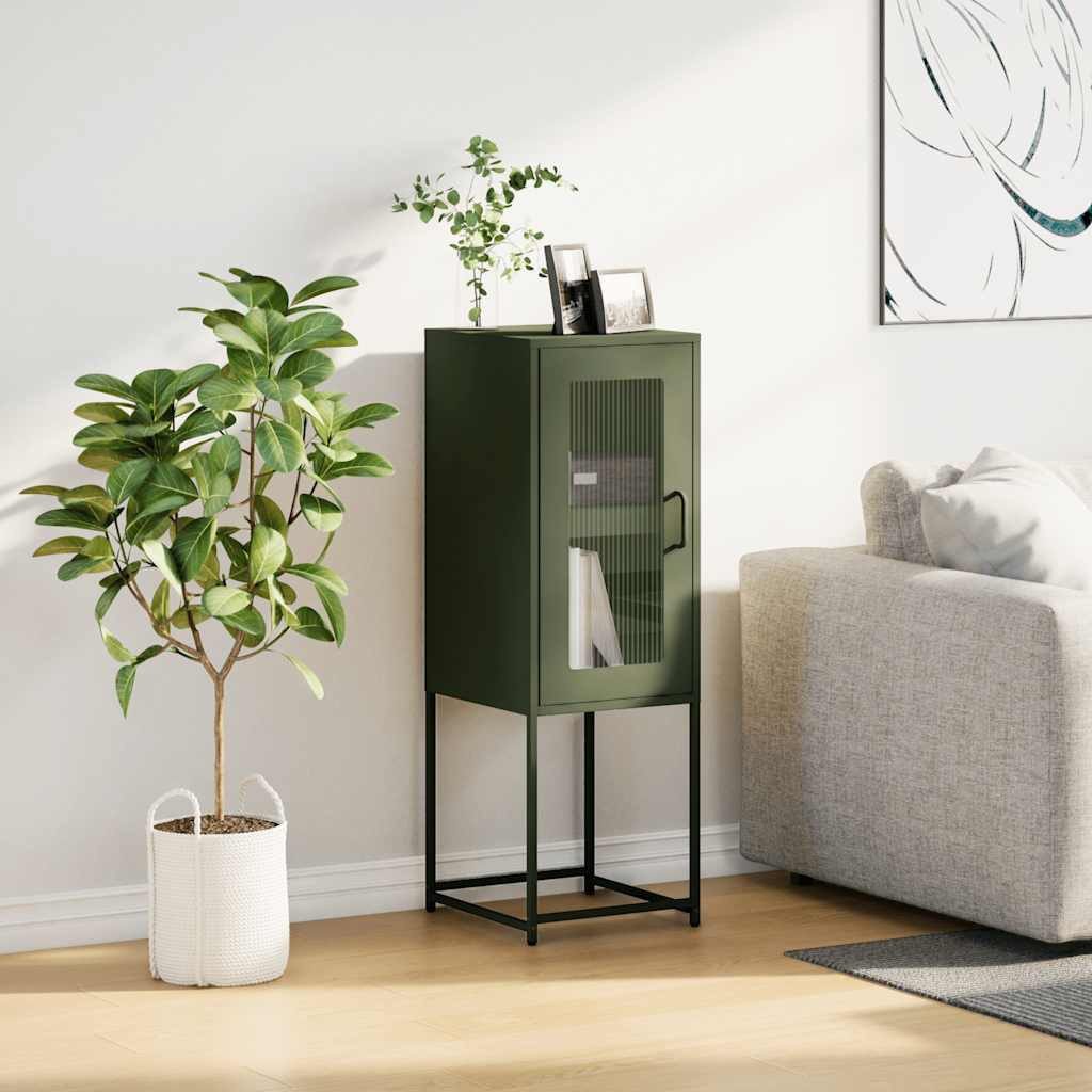 vidaXL Sideboard Sideboard Olivgrün 36x39x107 cm günstig online kaufen