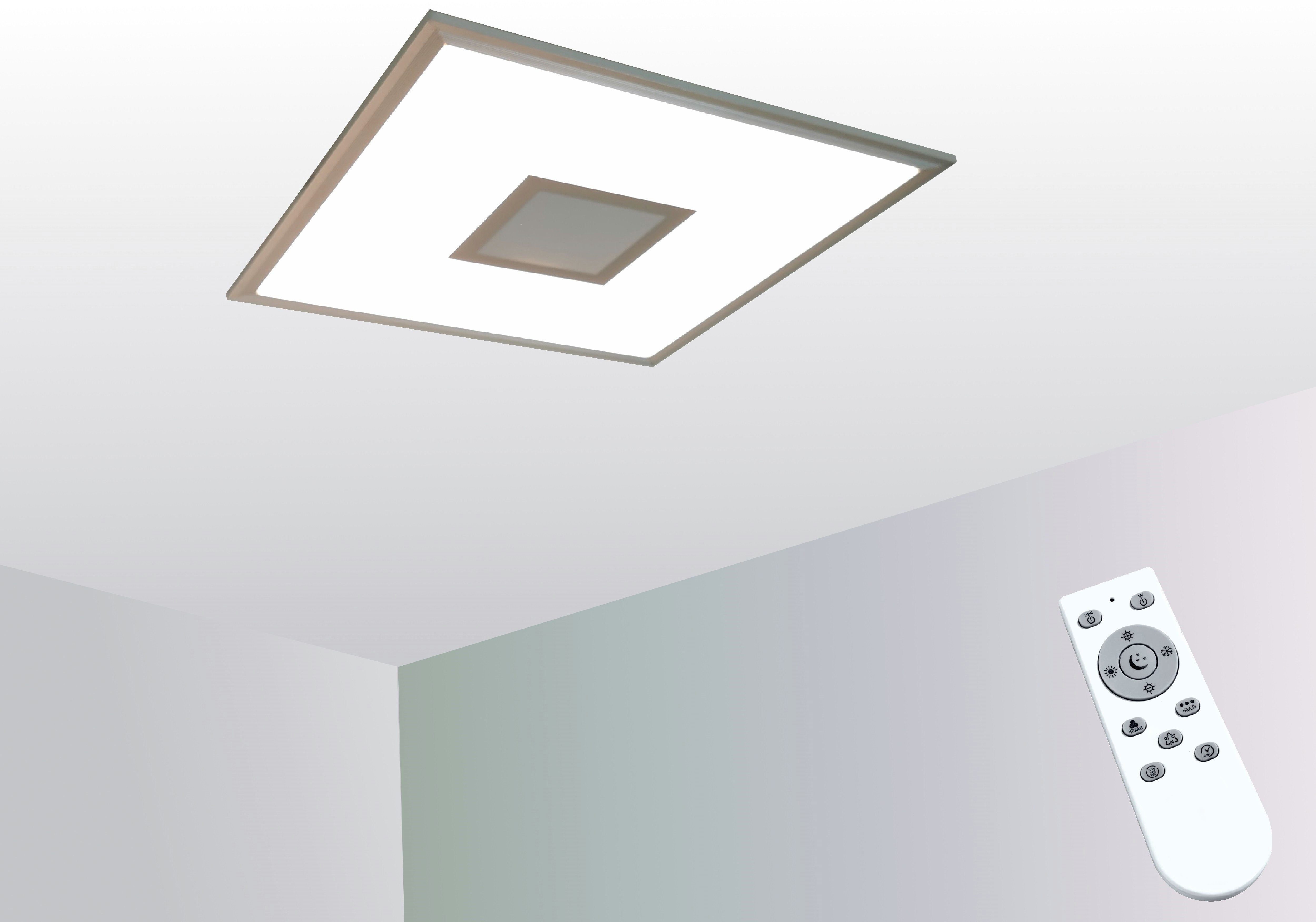 LED Panel Silber Deckenleuchte Deckenlampe Flurleuchte Dimmbare Wandlampe DE 