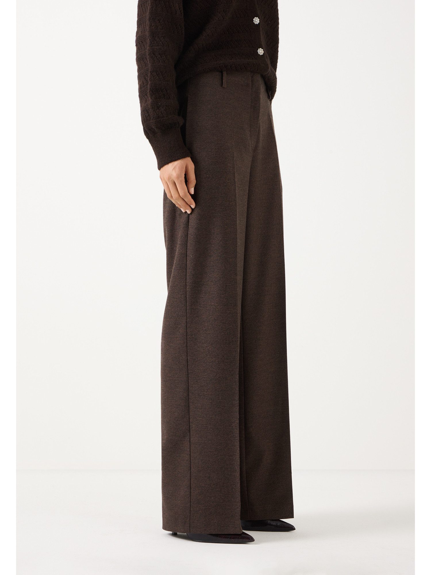 MORE&MORE Stoffhose moderne, weite Businesshose