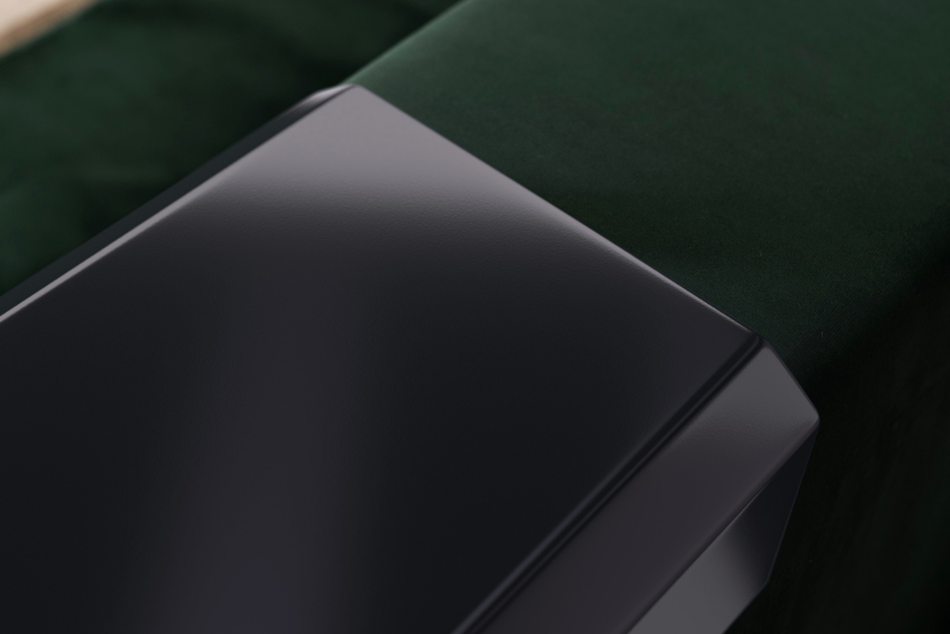 leicht Sofatablett Tablett Elements rutschfest, abwischbar (1-tlg), schwarz Sofa Oberfläche, Tablett Armlehne 20x30cm AMARIS Ablage Glatte