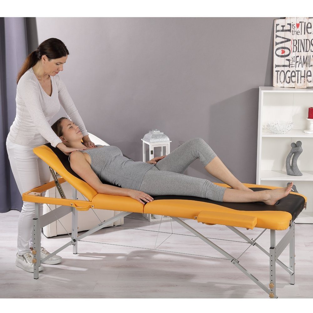 Melko Massageliege Ergonomische Massageliege mit 3 Zonen inkl. Kopfstütze (Stück, Premium-Liege), Extra dicke Polsterung