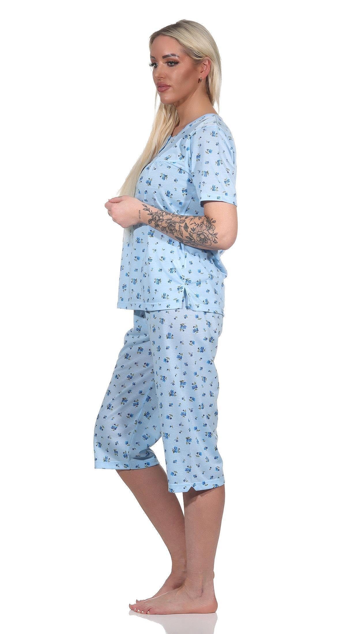 EloModa Pyjama Damen Pyjama 3/4 Hose günstig online kaufen