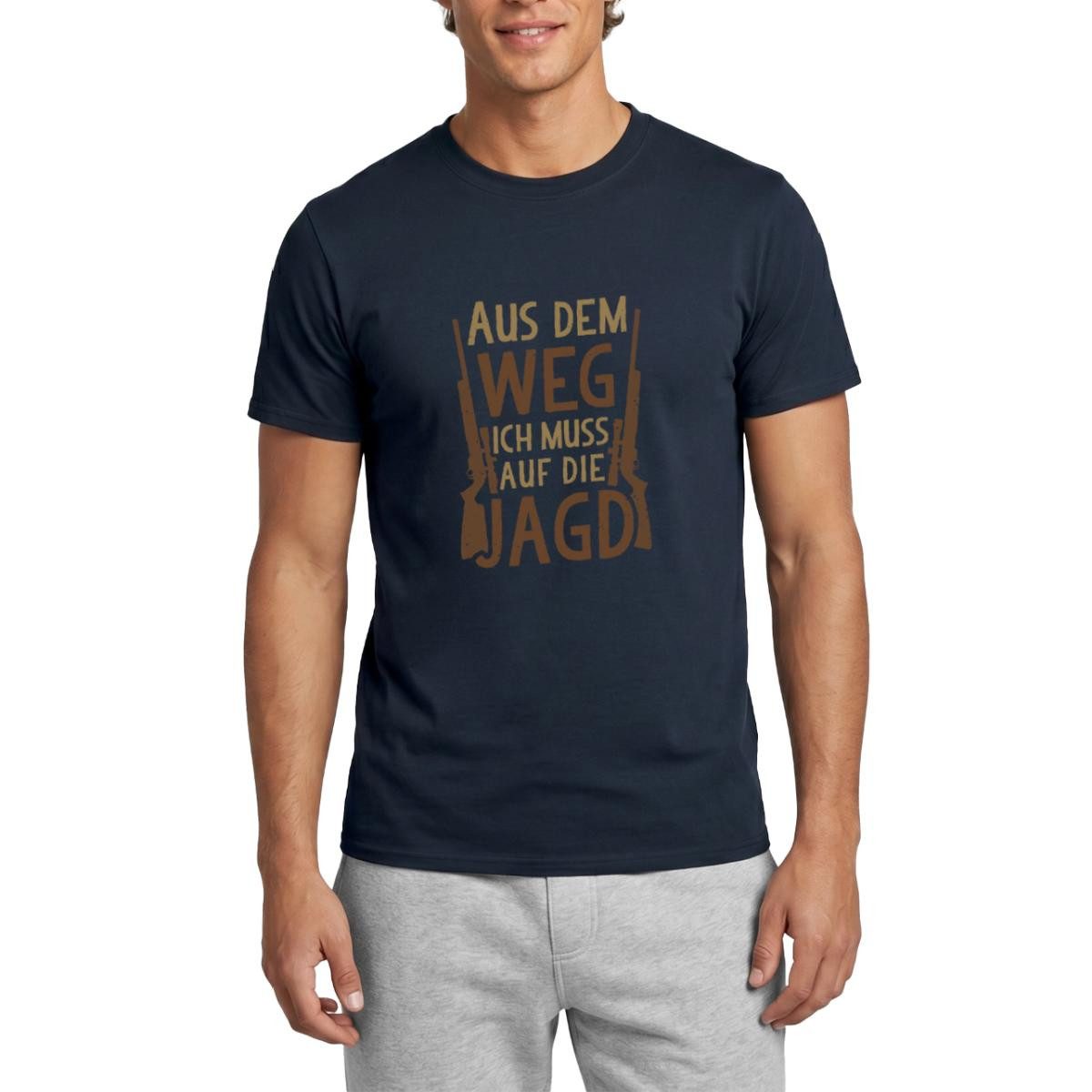 Spreadshirt T-Shirt Aus Dem Weg Ich Muss Auf Die Jagd Männer T-Shirt (1-tlg)
