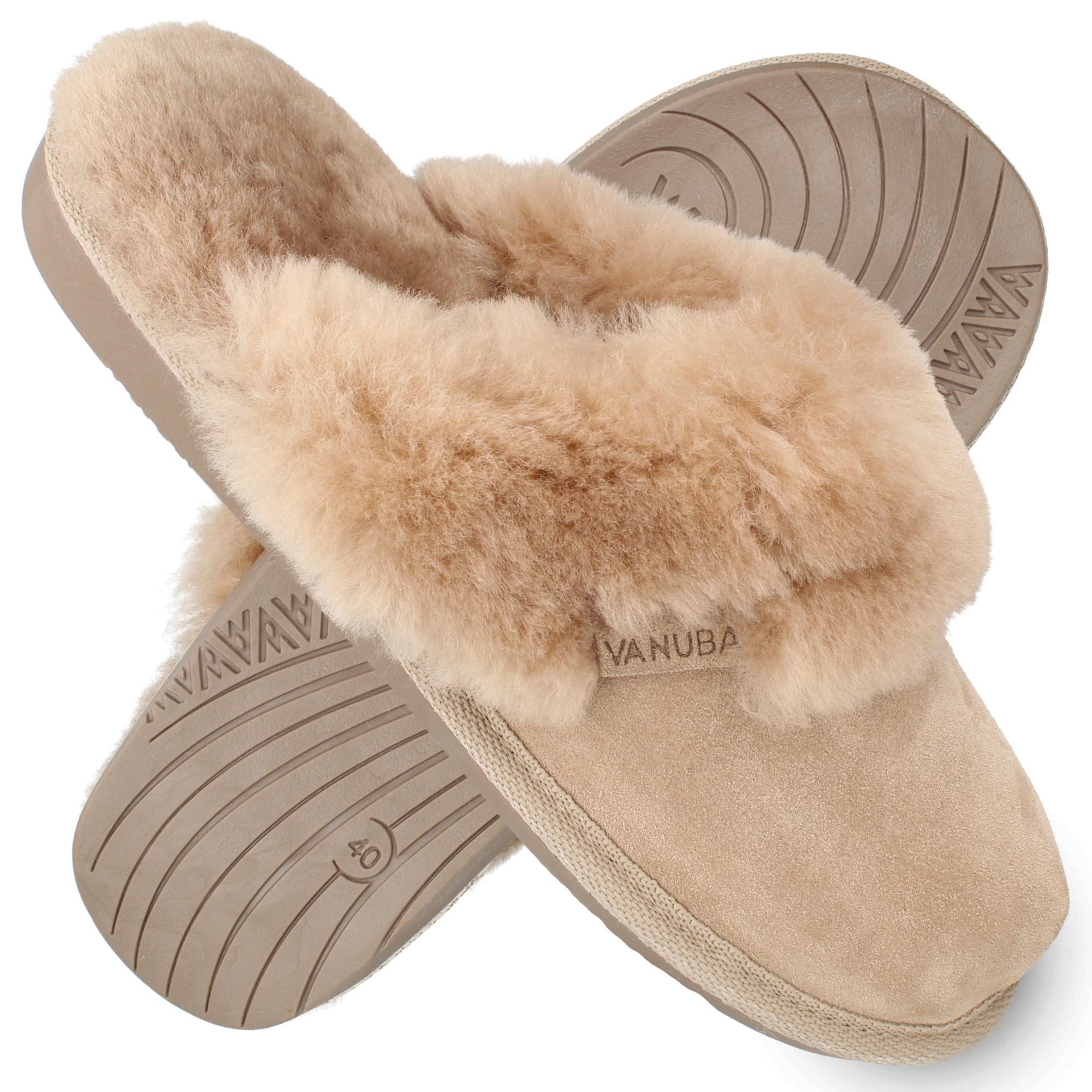 Vanuba CASHMERE I Damen Hausschuh Echtleder Валянки/Winter-Hausschuhe/Gefüttert