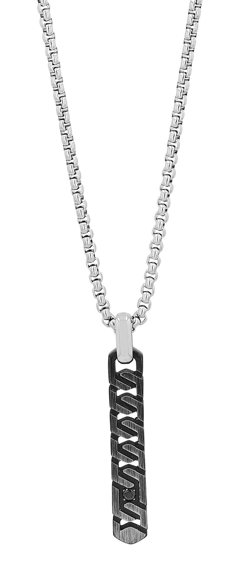 Kette mit Anhänger silberfarbig