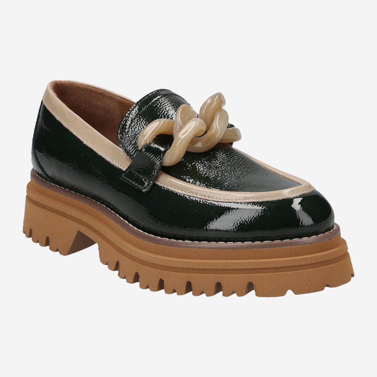 Maripé TOSCA Var. 6, Slipper & Mokassin in Grün, dunkel für Damen Slipper