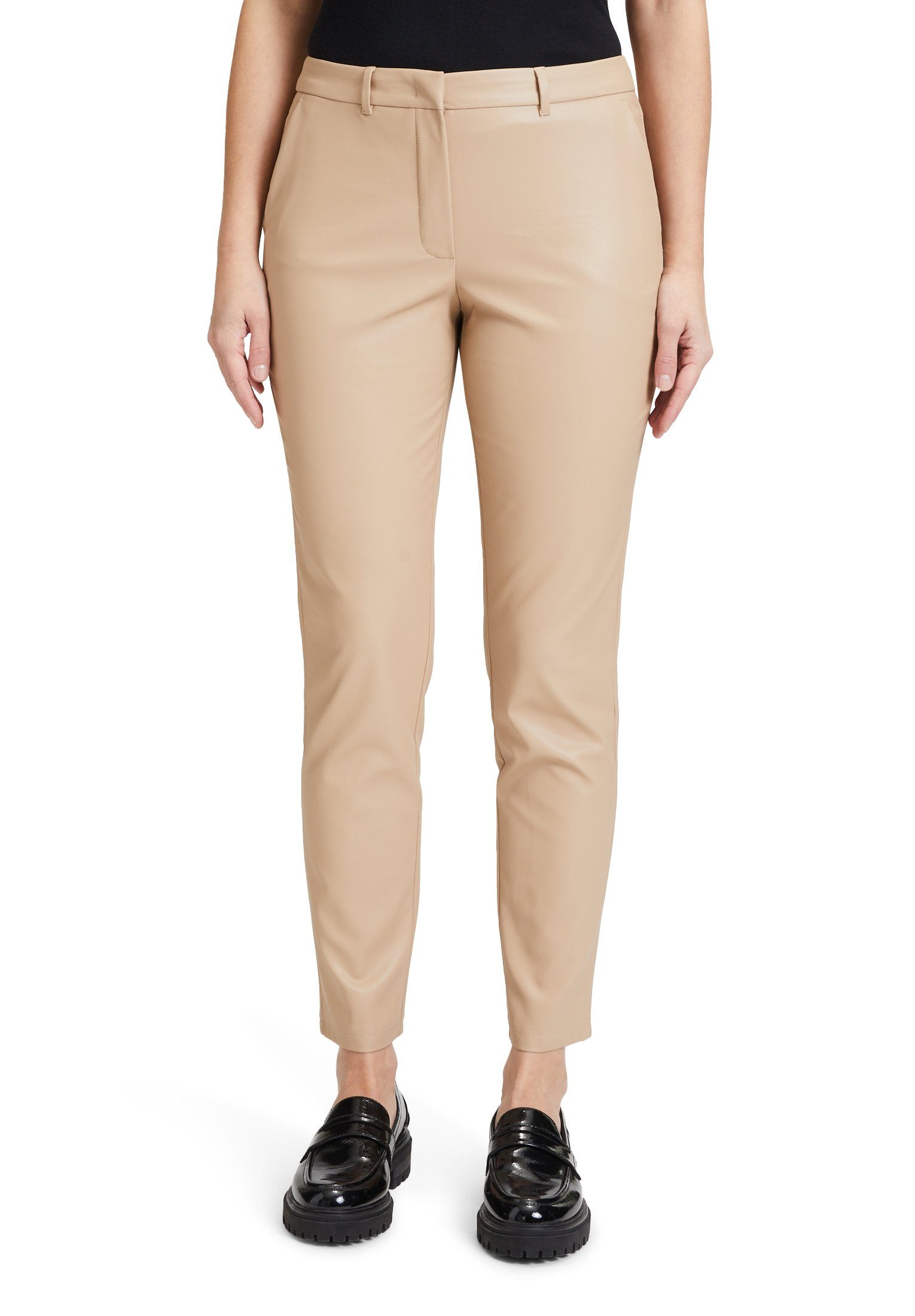 Betty&Co 7/8-Hose schmal beige geschnitten (1-tlg)