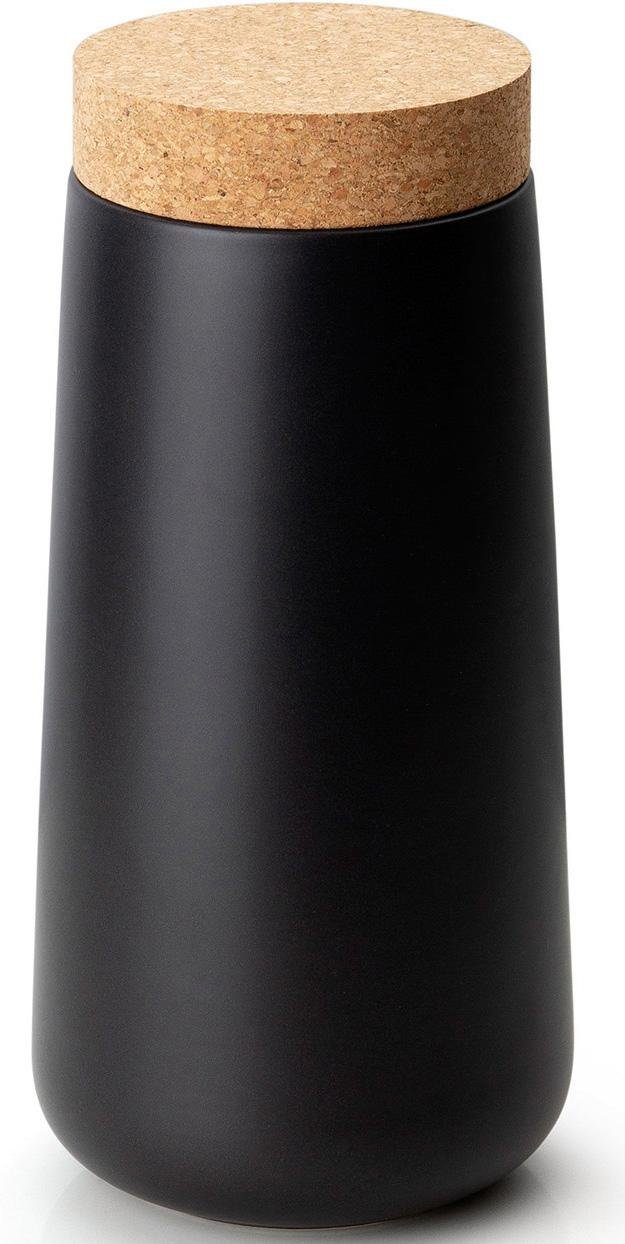 Continenta Vorratsdose, Keramik, Kork, (1-tlg), 12 x 26 cm schwarz