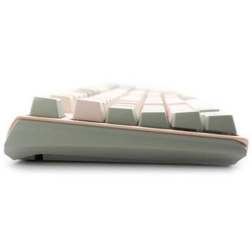 Ducky One 3 Matcha MX-Silent-Red Gaming-Tastatur (Fullsize-Format, deutsches Layout QWERTZ, Matchagrün / Cremeweiß)