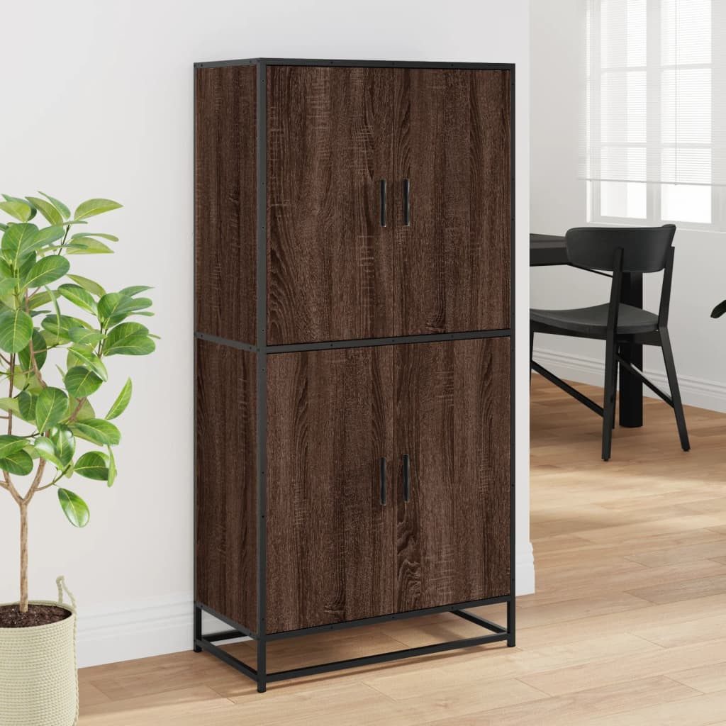 vidaXL Highboard Highboard Eichen-Optik 68x35x139 cm günstig online kaufen