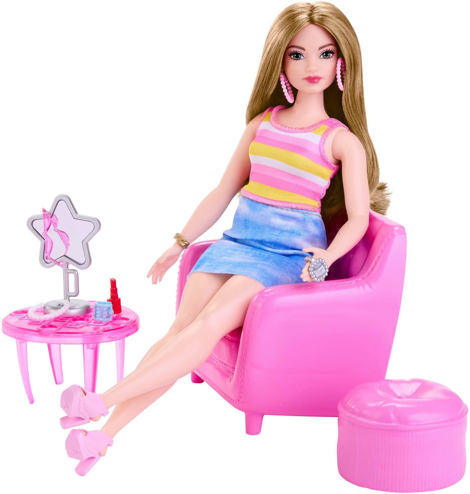 Barbie Anziehpuppe und Modeset, mit Kleidung Kleiderschrankzubehör