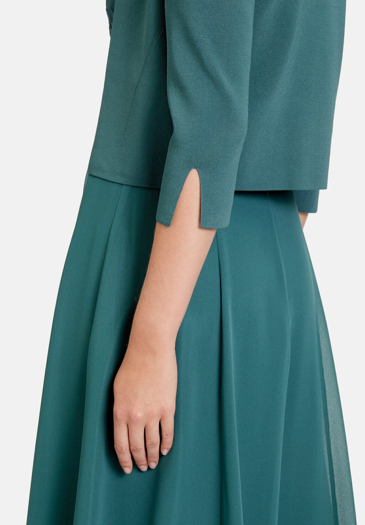 Vera Mont Strickjacke Damen langarm (1-tlg) Ärmelschlitz