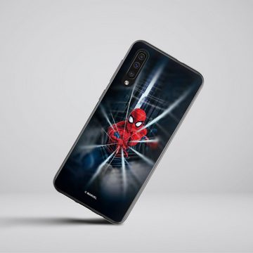 DeinDesign Handyhülle Marvel Kinofilm Spider-Man Webs In Action, Samsung Galaxy A50 Silikon Hülle Bumper Case Handy Schutzhülle