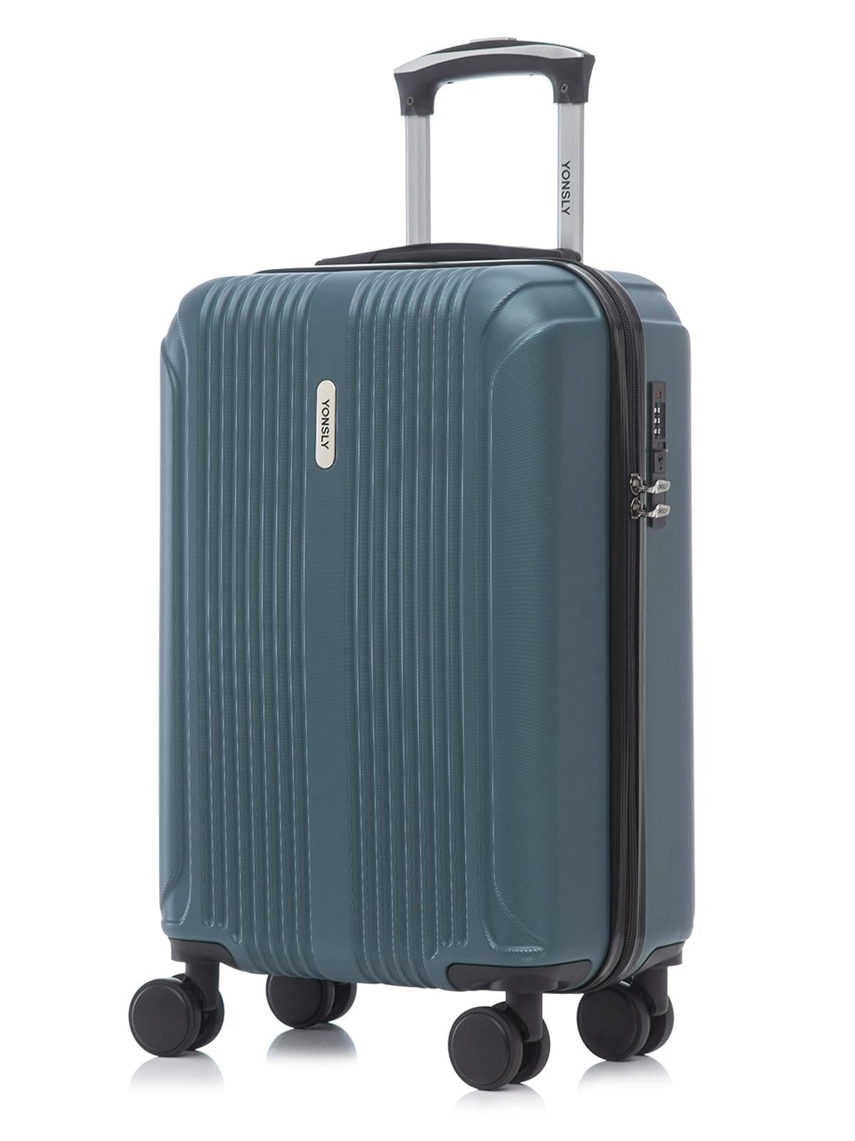 YONSLY Koffer Hartschalenreisekoffer Trolley mit Zahlenschloss, Rollkoffer, 4 Rollen, Wasserabweisend Stoßfest Robust