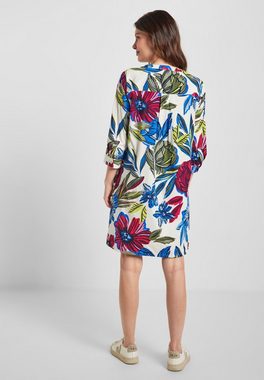 Cecil Sommerkleid Cecil Kleid mit Blumenprint in Vanilla White (1-tlg) Nicht Vorhanden