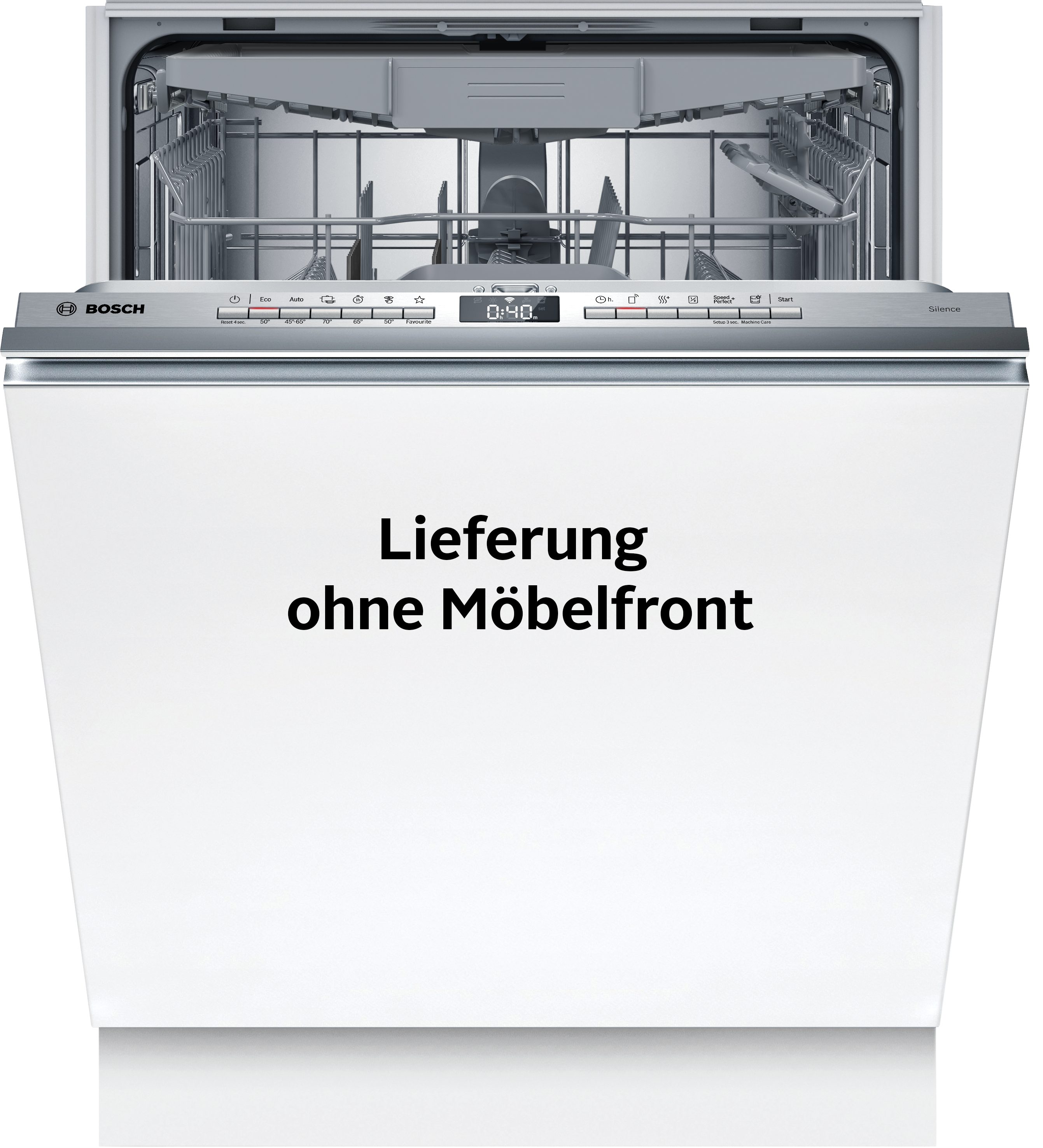 BOSCH vollintegrierbarer Geschirrspüler Serie 4 SBV4HVX14E, 14 Maßgedecke, Info Light - erlischt bei Beendigung des Spülvorgangs, flexible Körbe