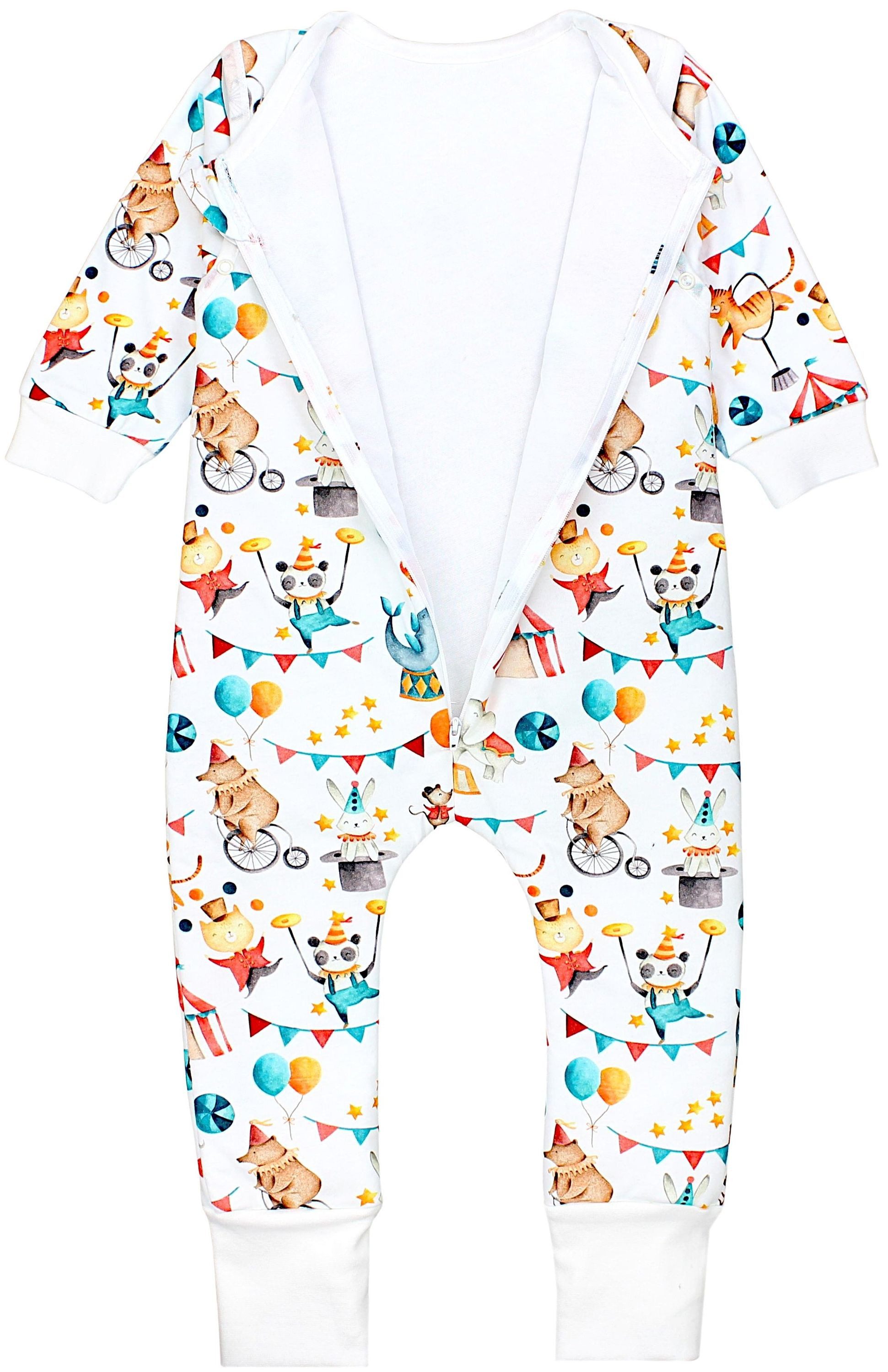 TupTam Babyschlafsack 2.5 TOG Schlafsack BIO-Baumwolle mit Beinen und Ärmeln Herbst Winter – Bild 4 von 5