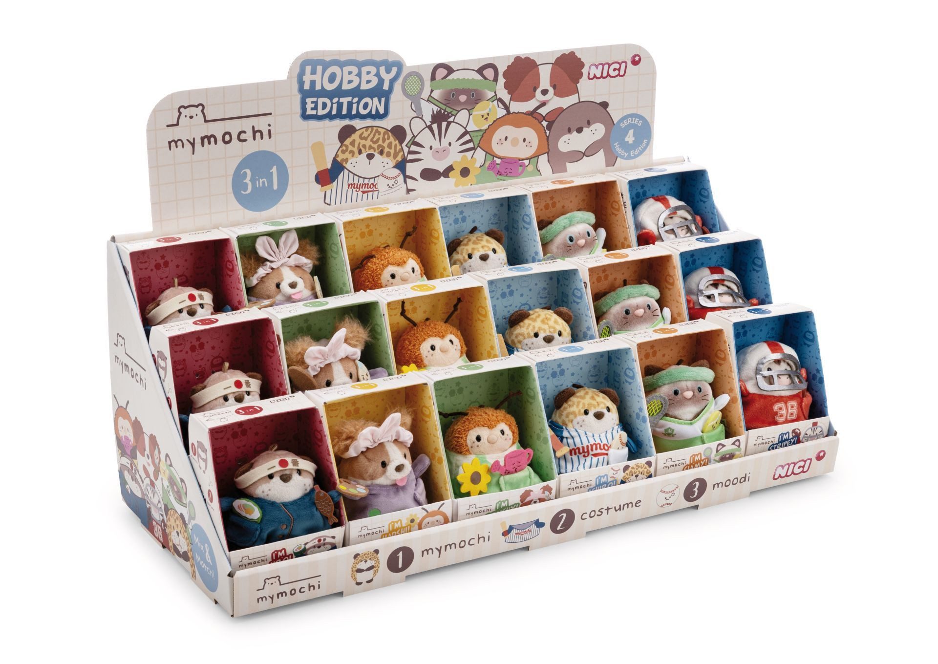 Nici Plüschfigur Nici 62902 Sortiment Kuscheltier mymochi 8cm in Geschenkbox