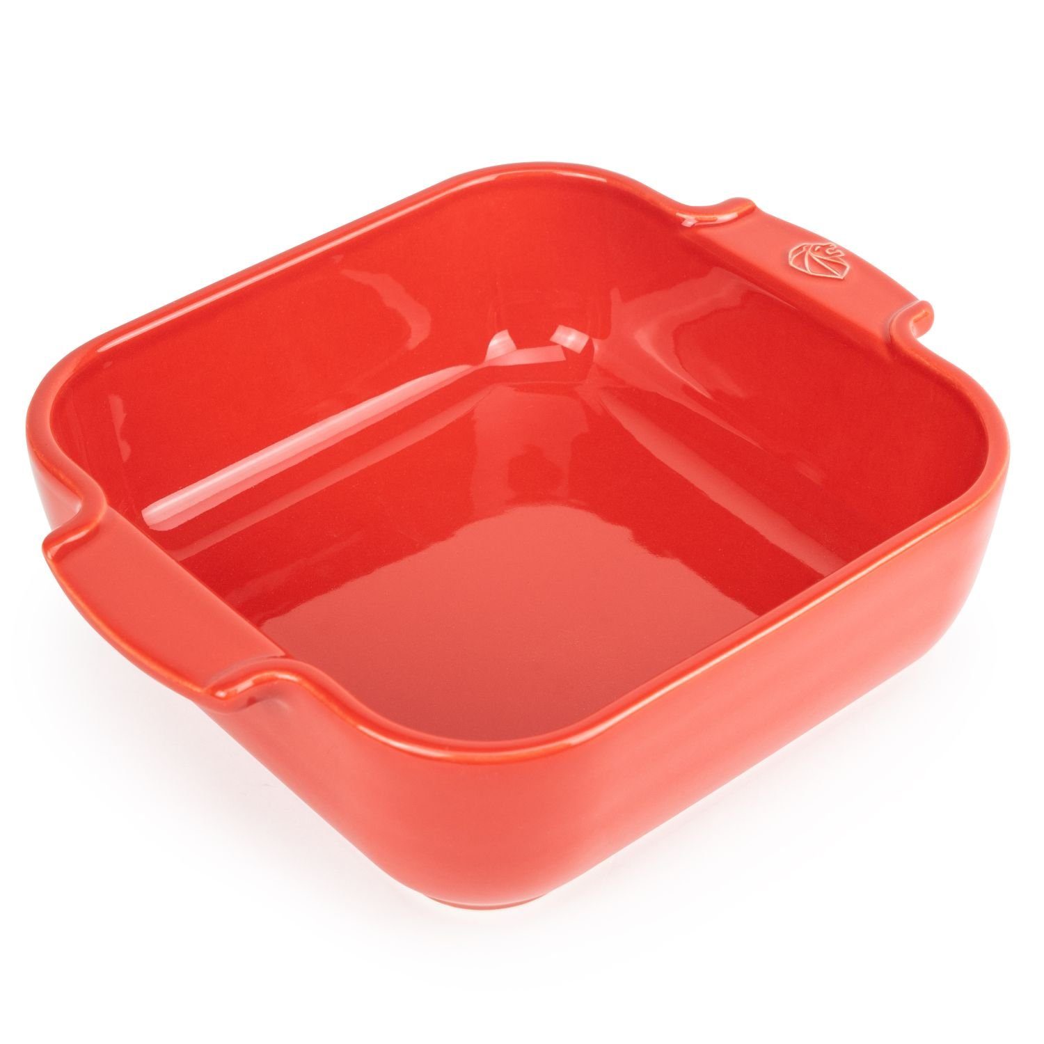 PEUGEOT Auflaufform Appolia Quadratisch 21 cm Rot, Keramik